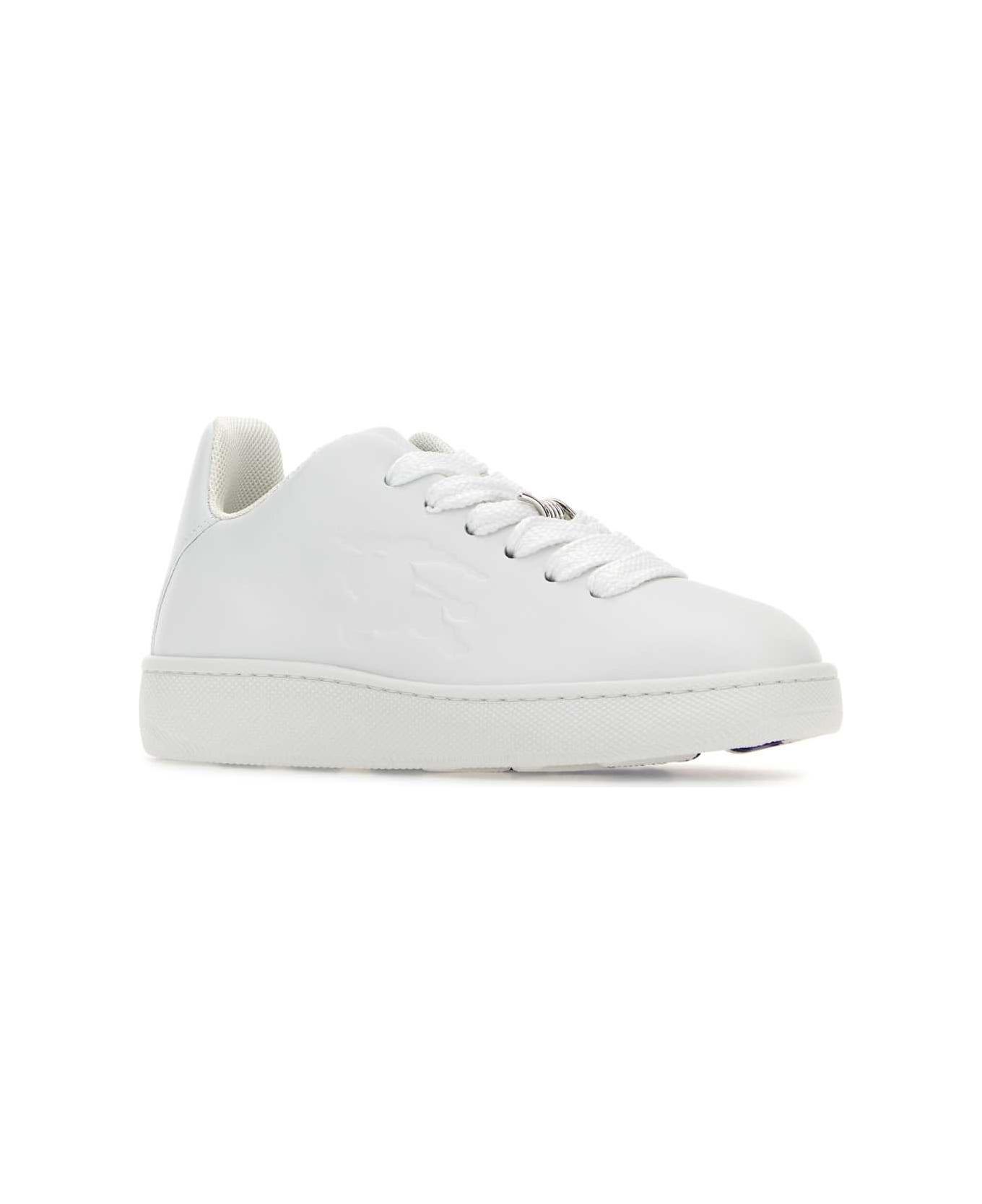 スニーカー Burberry FW24 White leather sneakers (8095553 A1464) Burberry White Leather Sneakers | italist