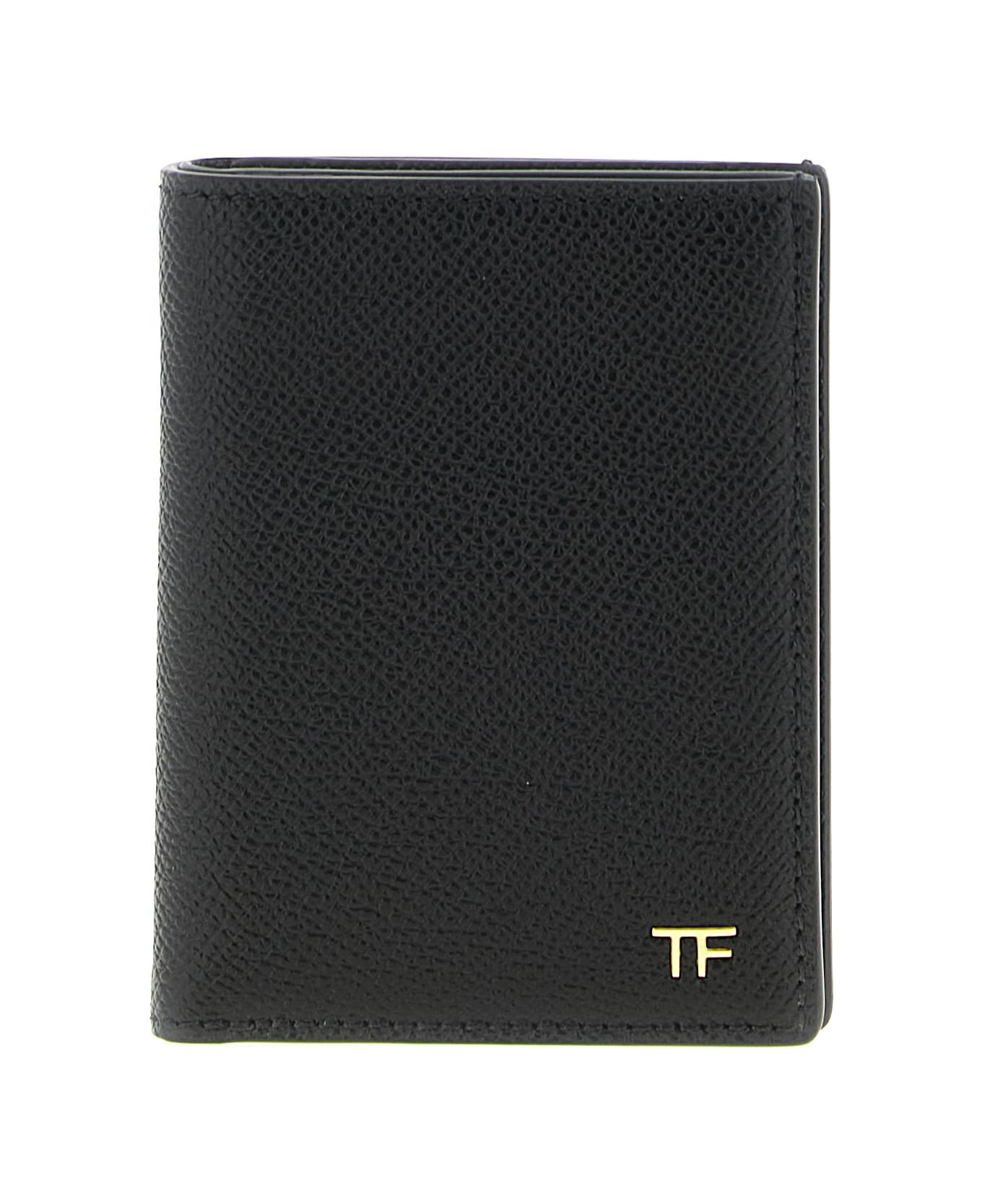 Tom Ford Foldable Card Holder - Black  