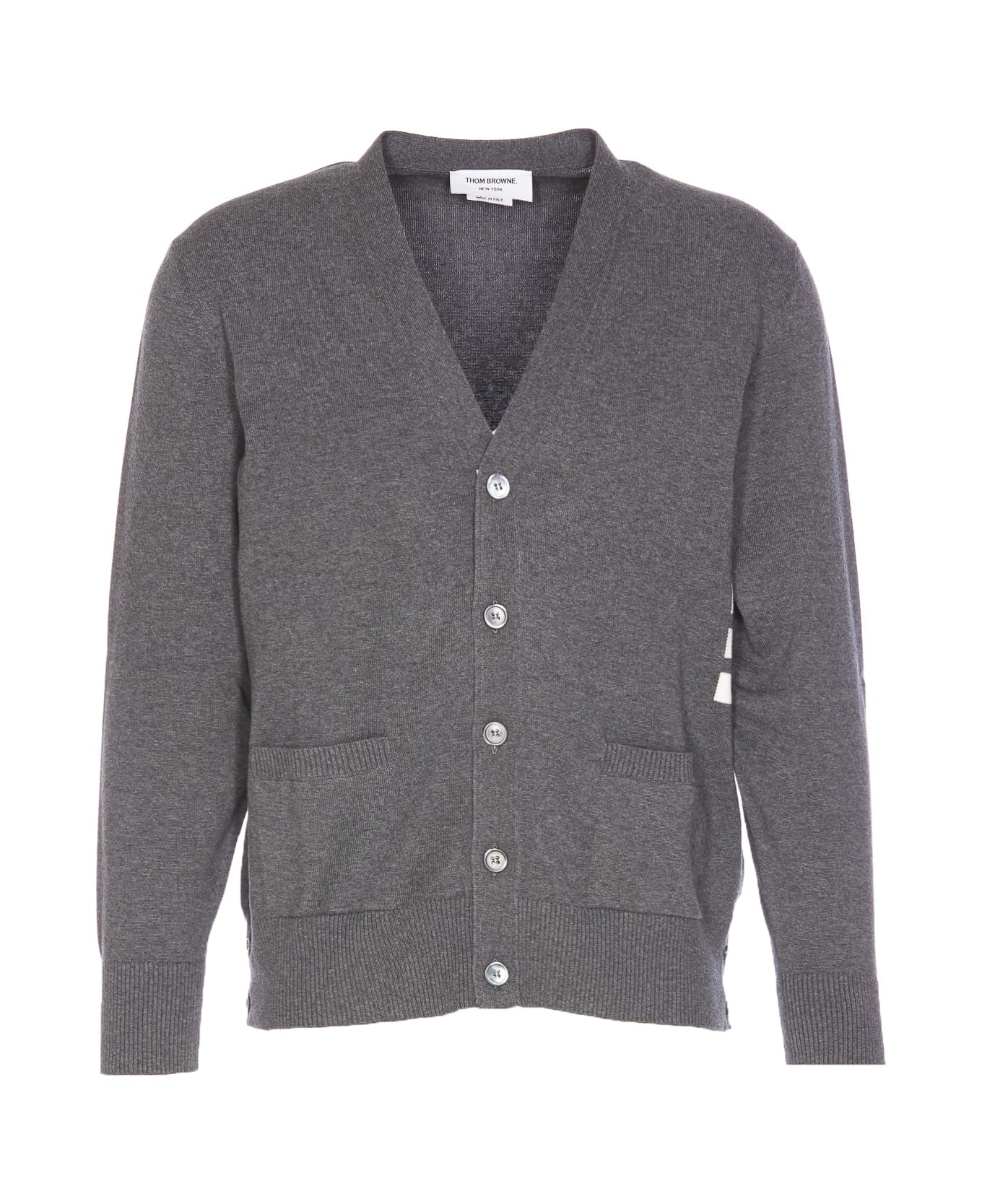 Thom Browne 4bar Cardigan - Grey