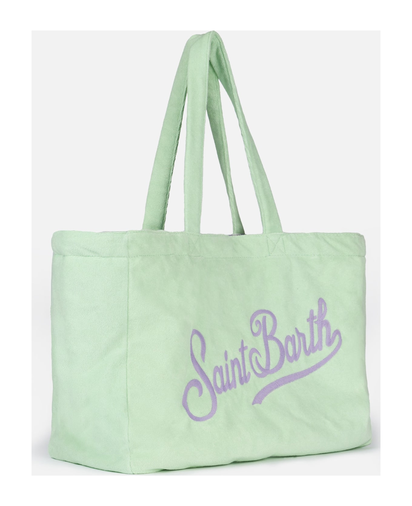 MC2 Saint Barth Terry And Cotton Beach Tote Double Bag - GREEN