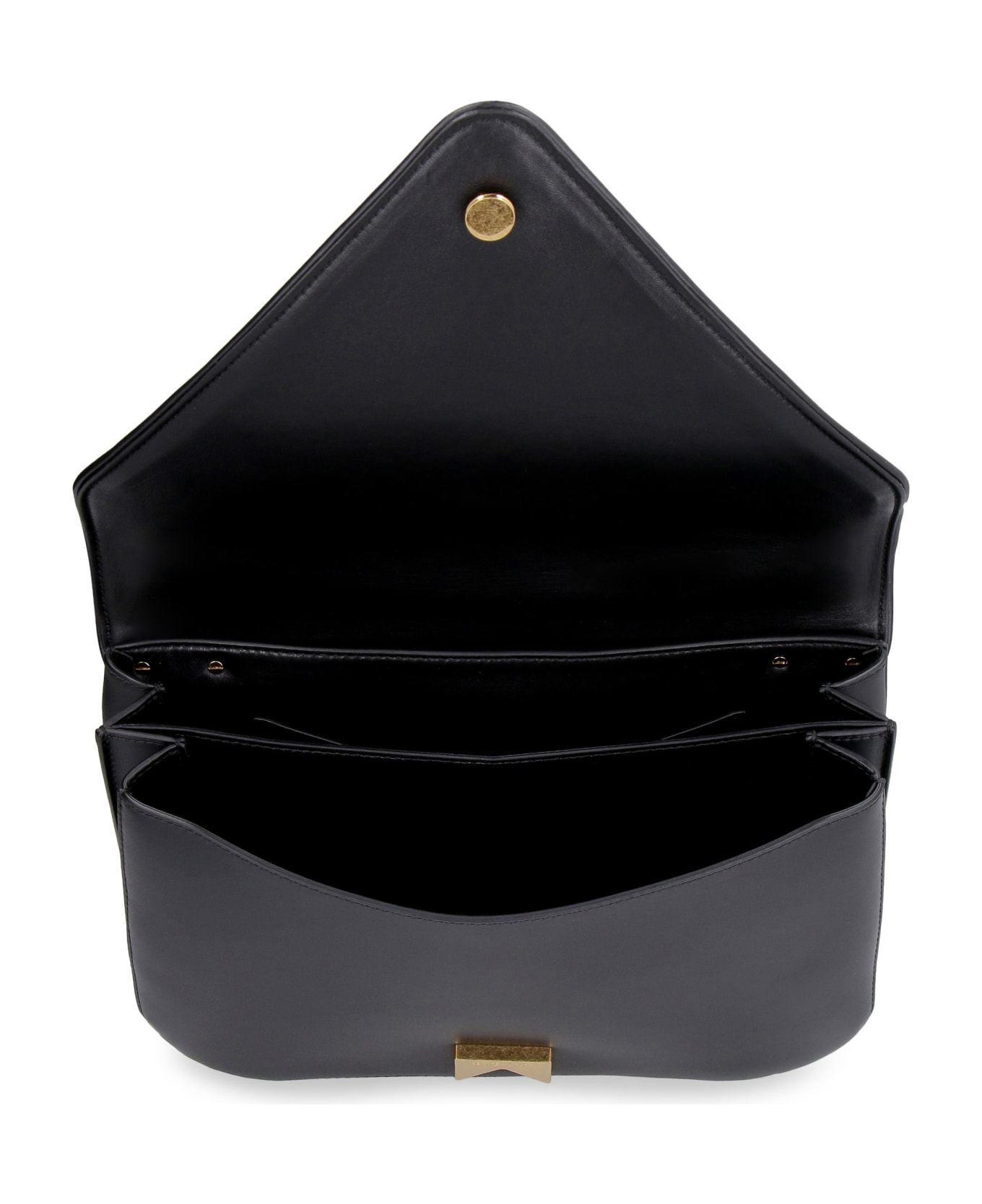 Bottega Veneta Mount Leather Envelope Bag - Black ショルダーバッグ