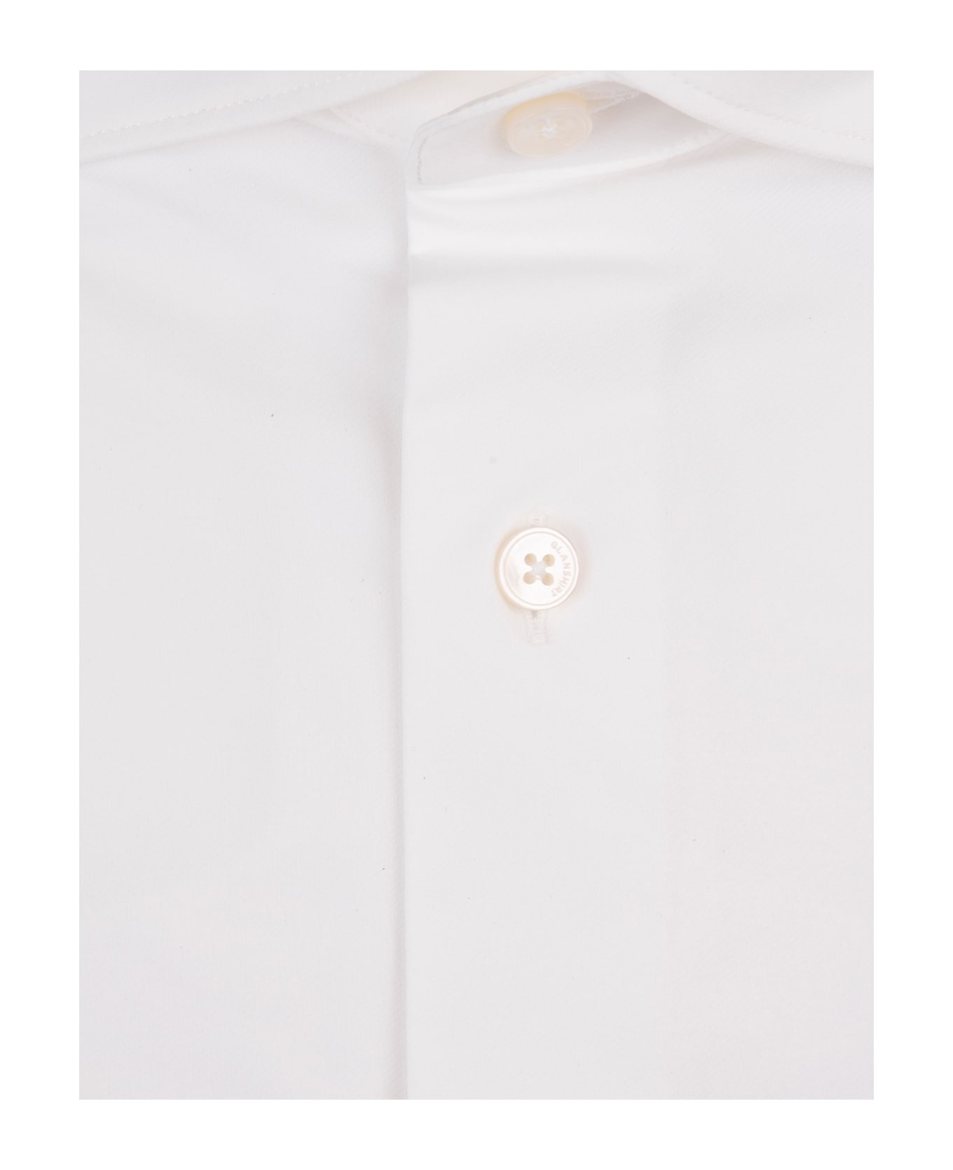 Glanshirt Slim Fit Shirt In White Technical Fabric