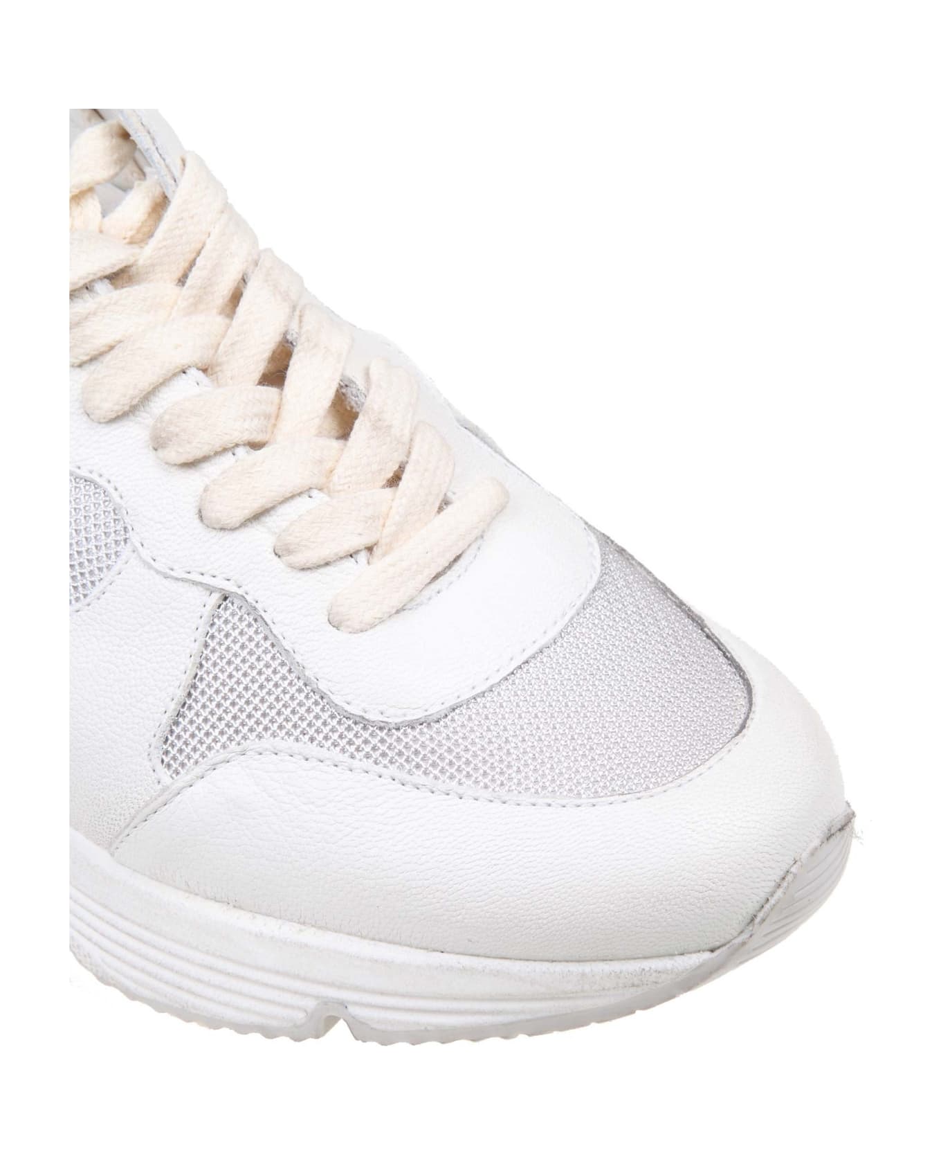 Golden Goose Sneakers Running Sole In Fabric And Leather