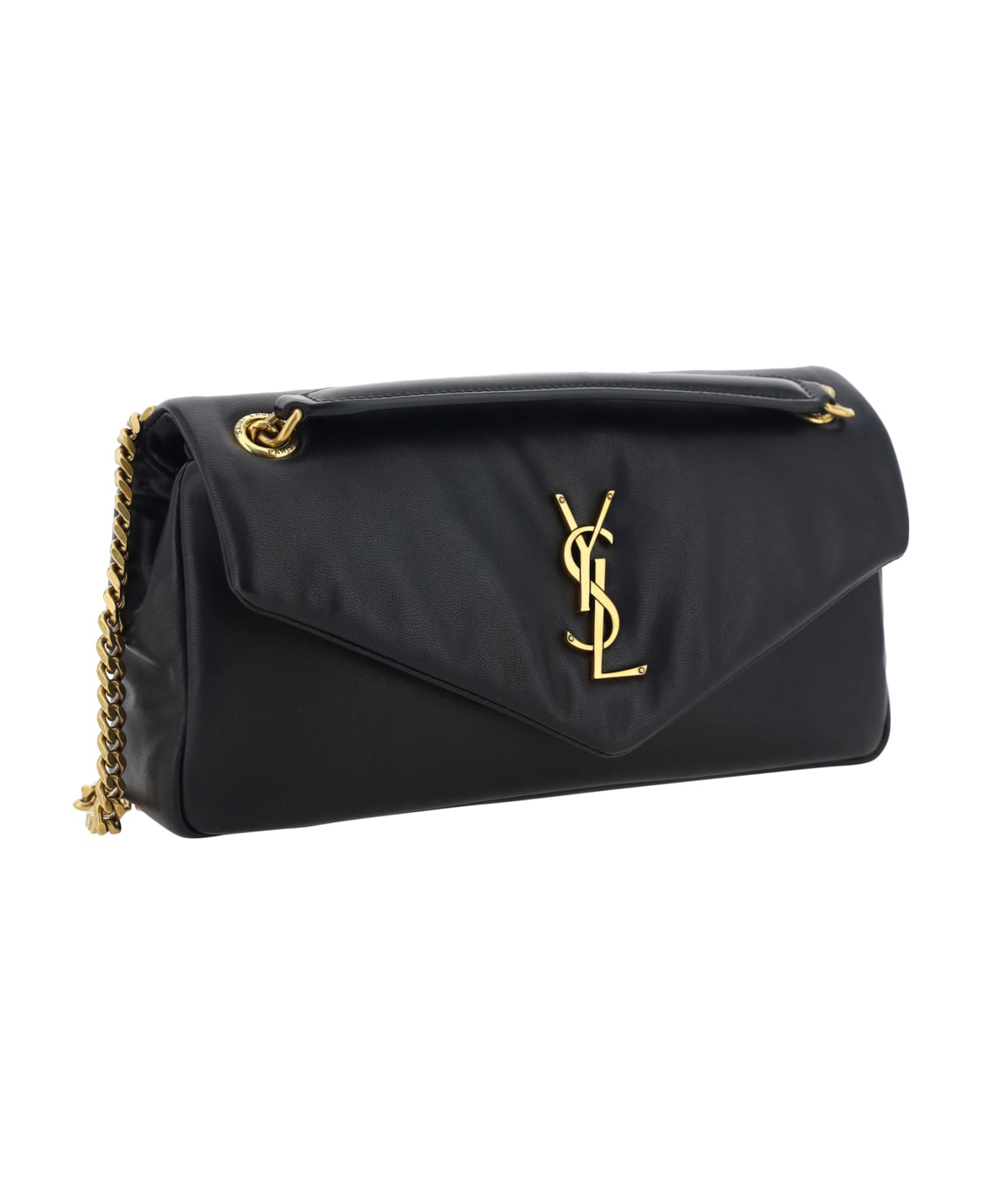 Saint Laurent Calypso Shoulder Bag - BLACK