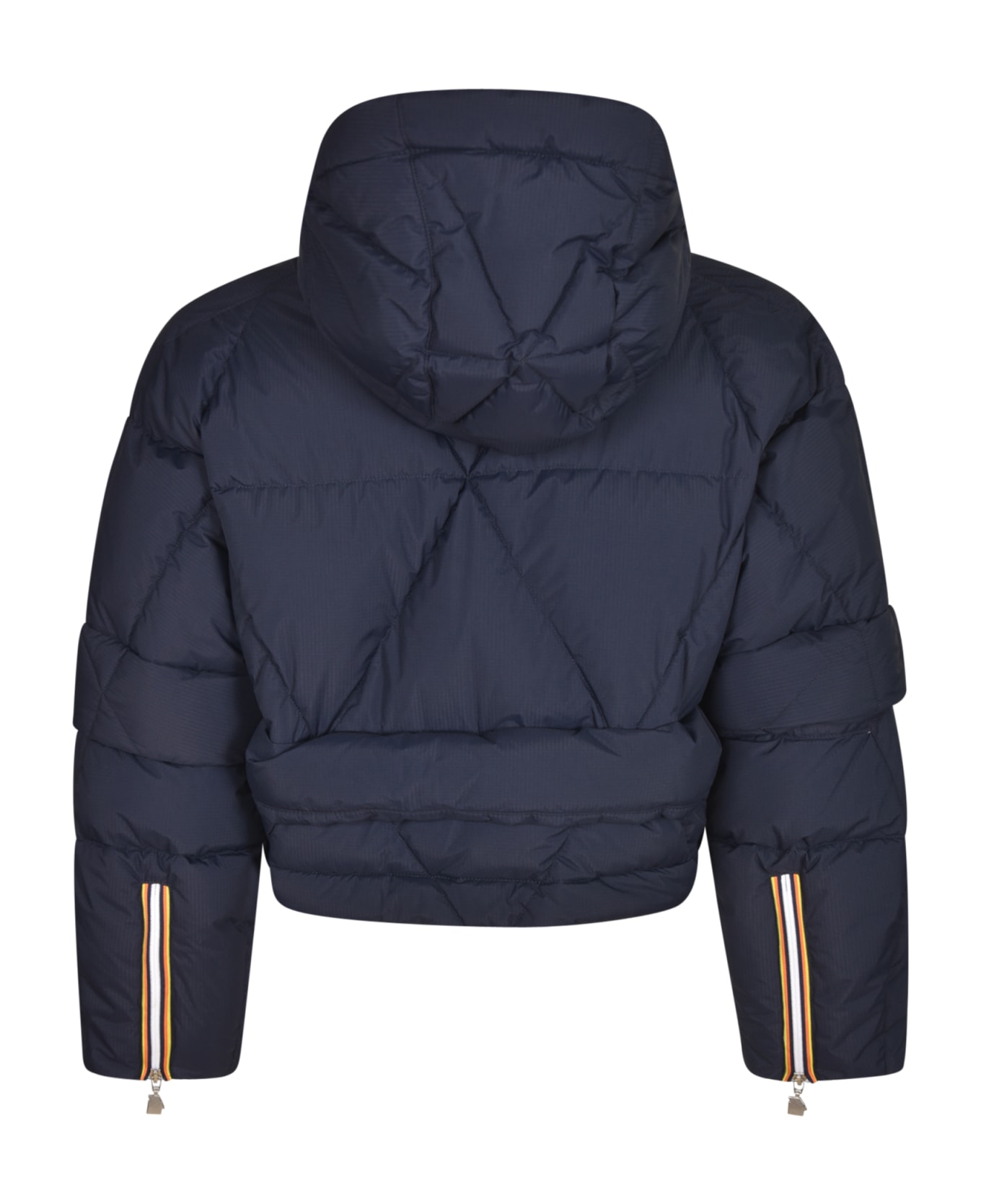 K-Way Hooded Cropped Padded Jacket - Blue