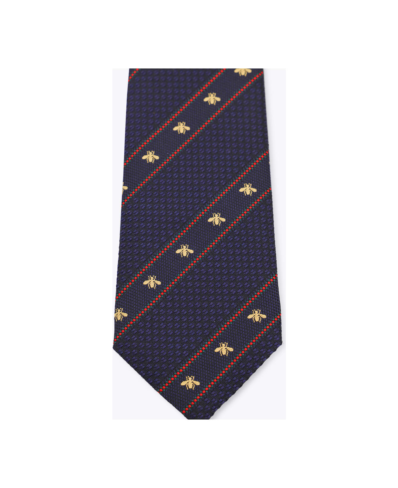 Gucci Dark Navy Silk Tie - Blue