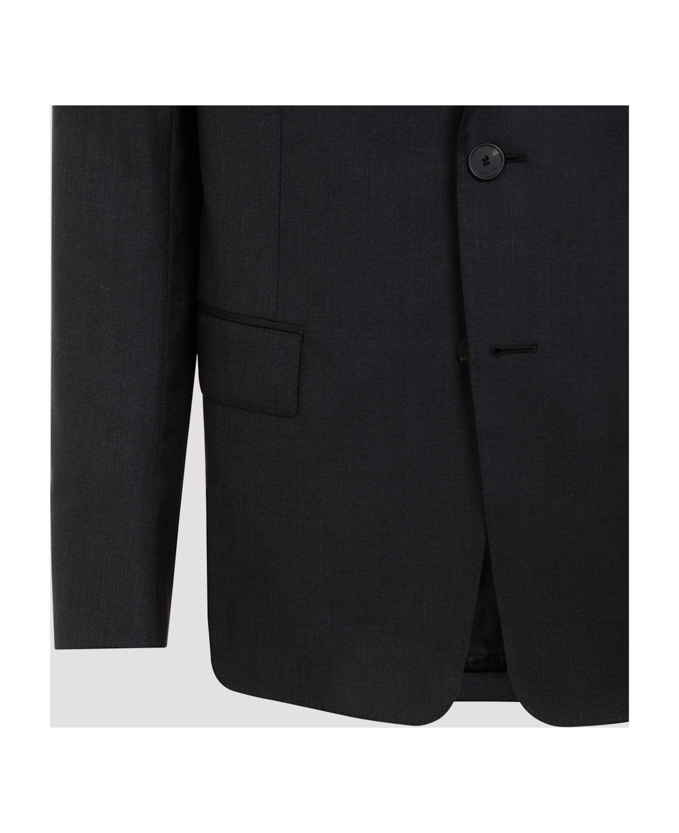 Lanvin Single Breasted Tailored Jacket - Anthracite