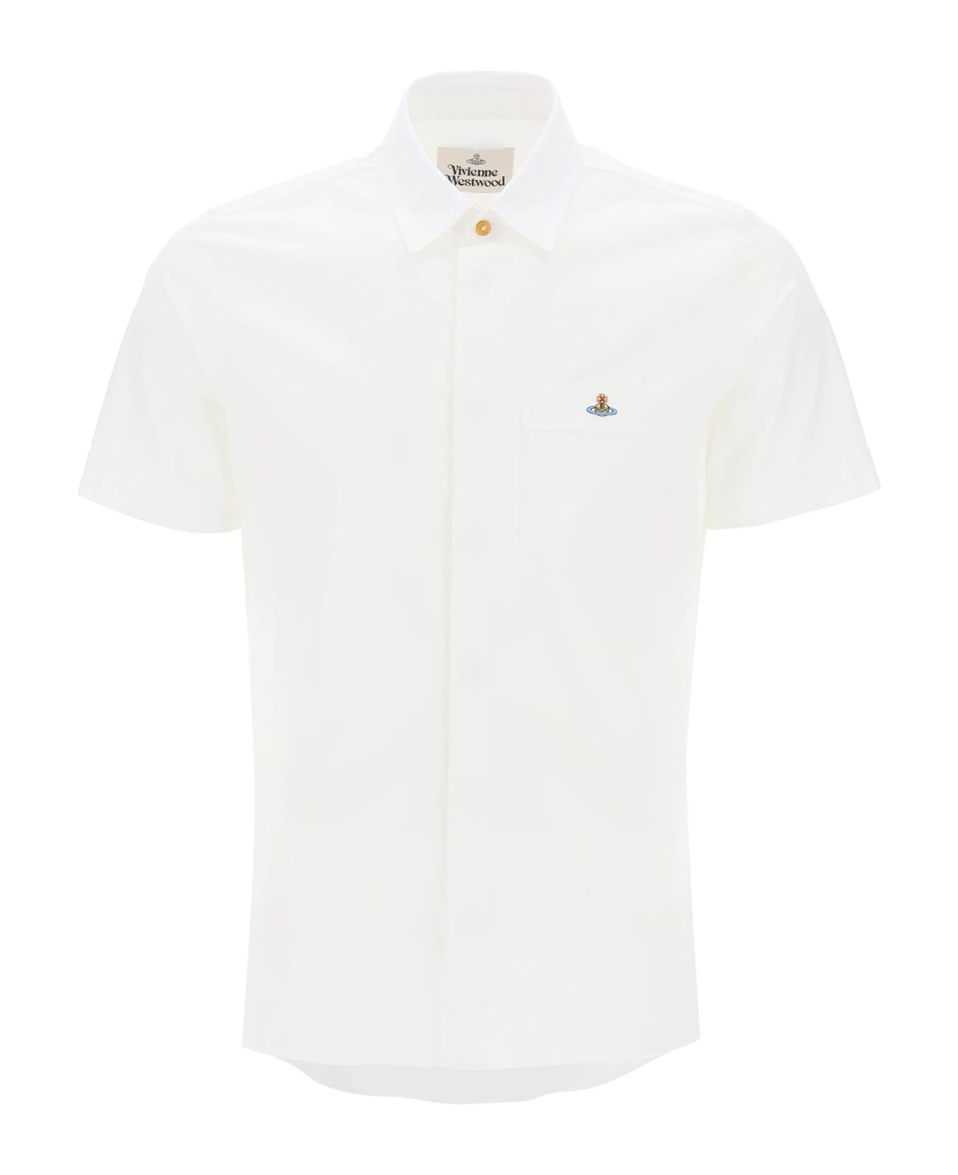 Vivienne Westwood Slim Fit Short Sleeve Shirt - WHITE (White)