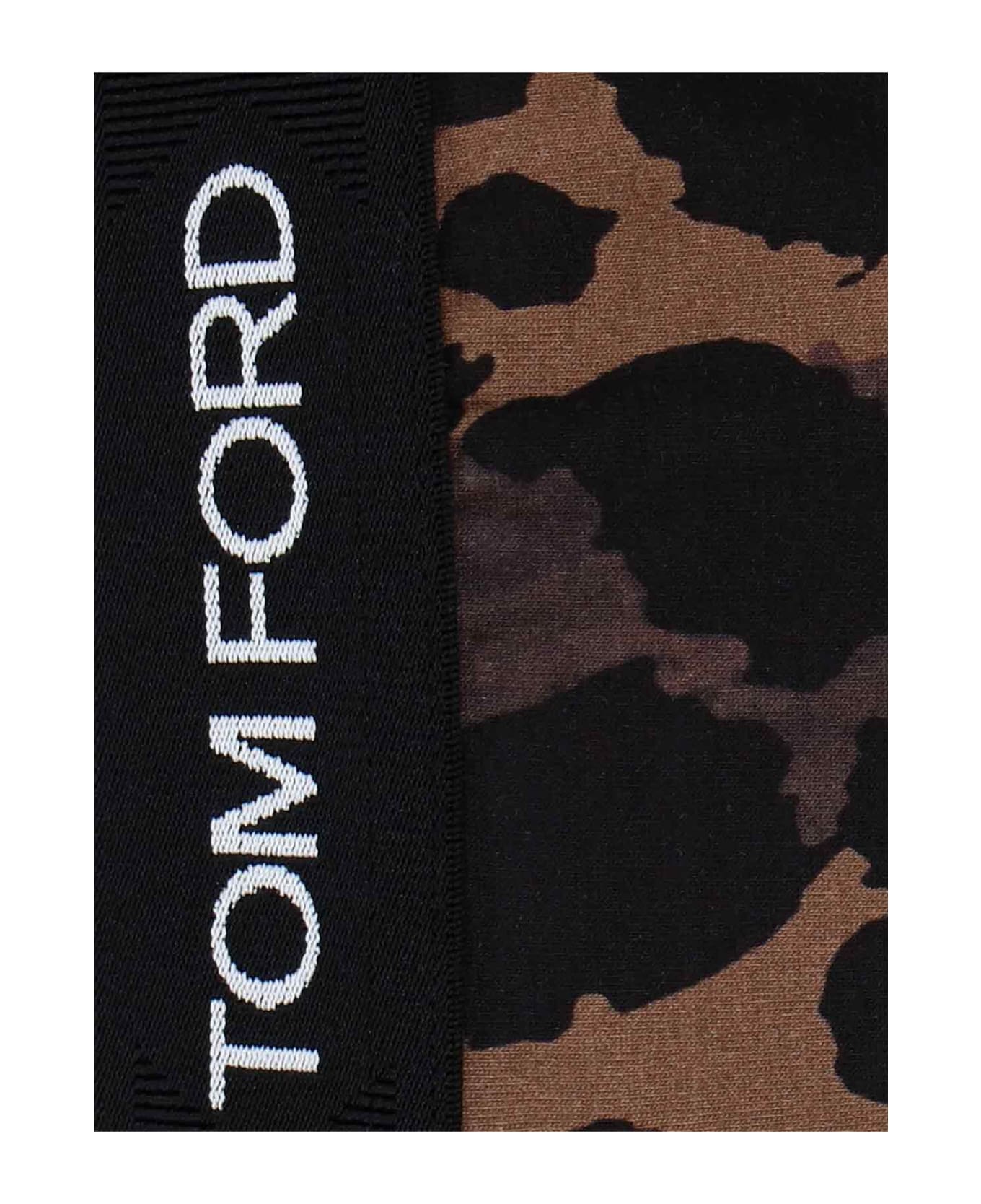 Tom Ford Leopard Print Boxer Shorts - Brown