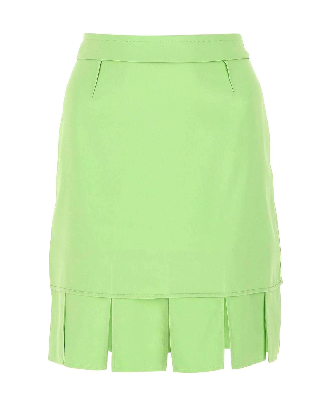 Bottega Veneta Pastel Green Stretch Viscose Miniskirt - 3516