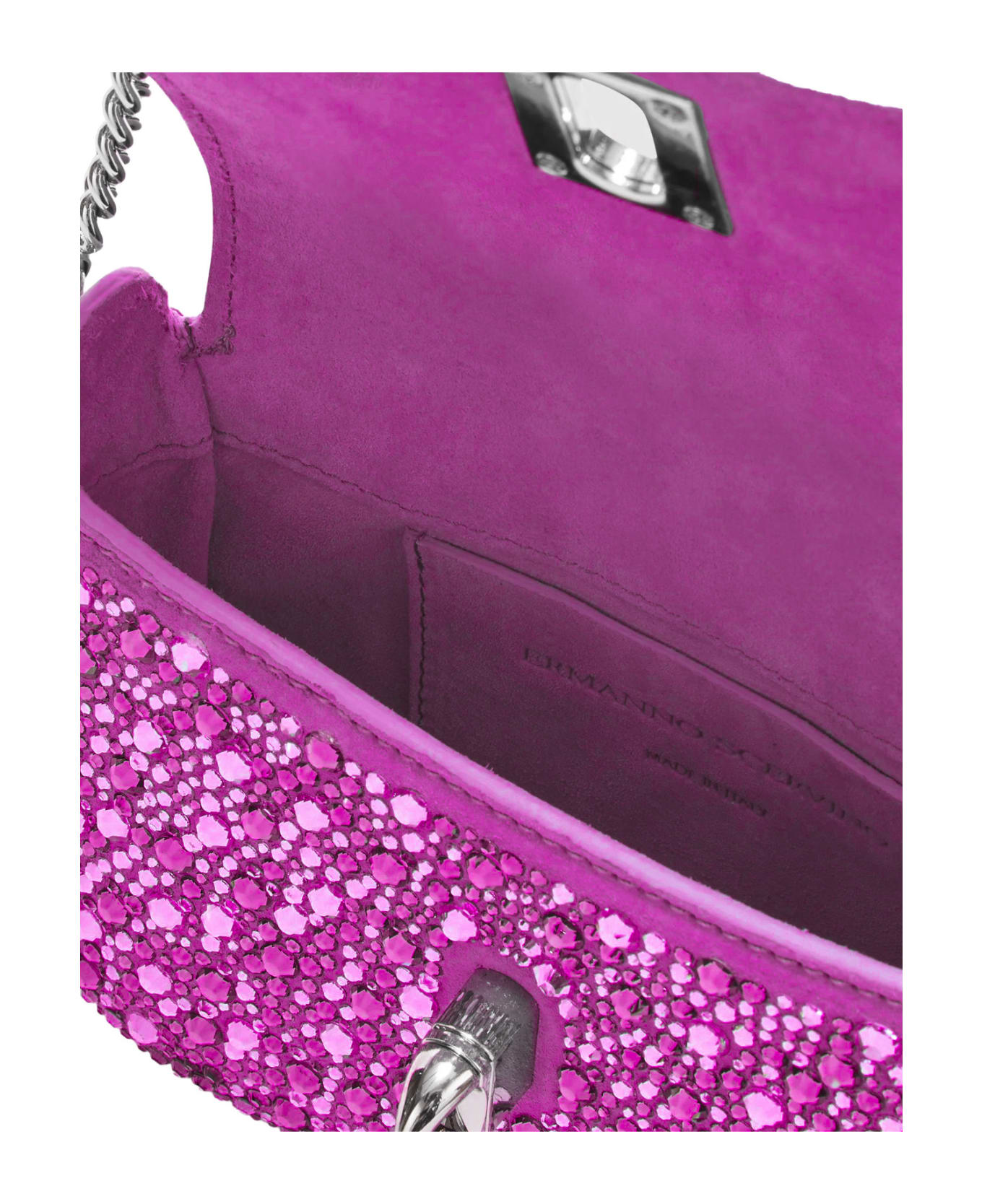 Ermanno Scervino Fuchsia Audrey Bag With Crystals - Pink ショルダーバッグ