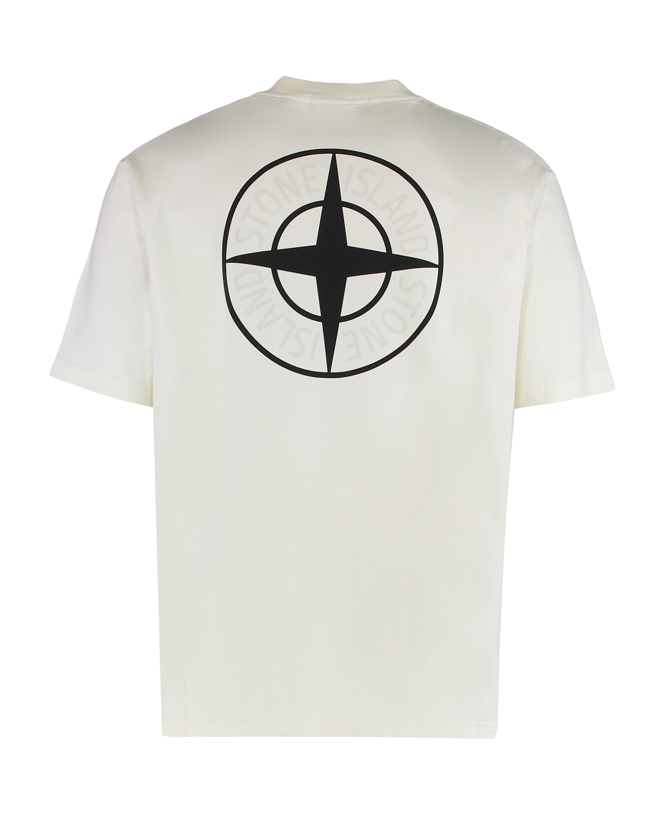 Stone Island T-shirt In Jersey Cotton - Ivory
