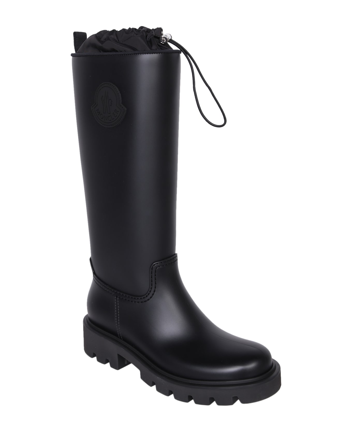 Moncler Kickstream High Boots In Black - Black