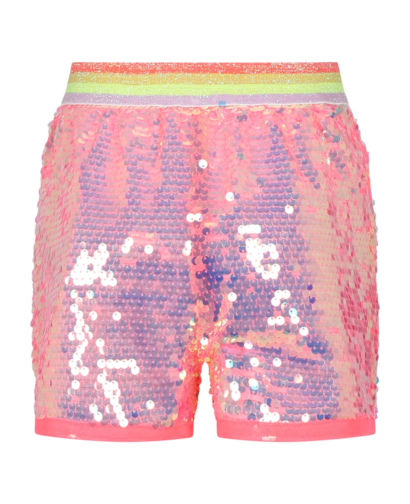Billieblush Pink Casual Shorts For Girl With Sequins - Pink ボトムス