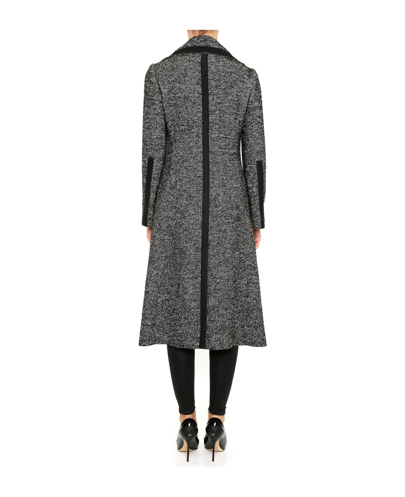 Dolce & Gabbana Grisaille Coat - FANTASIA (NON STAMPA)|Grigio