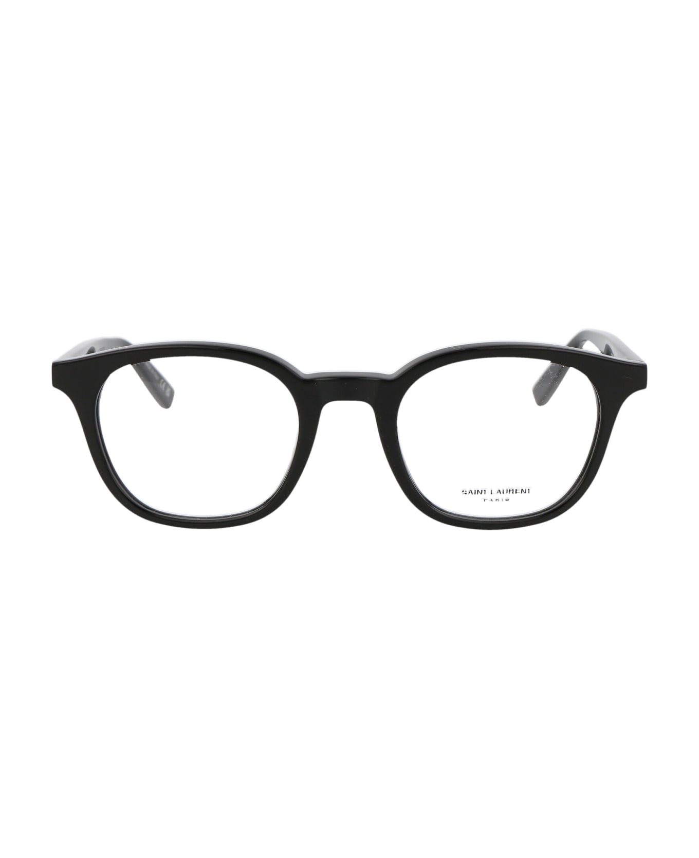 Saint Laurent Eyewear Sl 588 Glasses - 001 BLACK BLACK TRANSPARENT