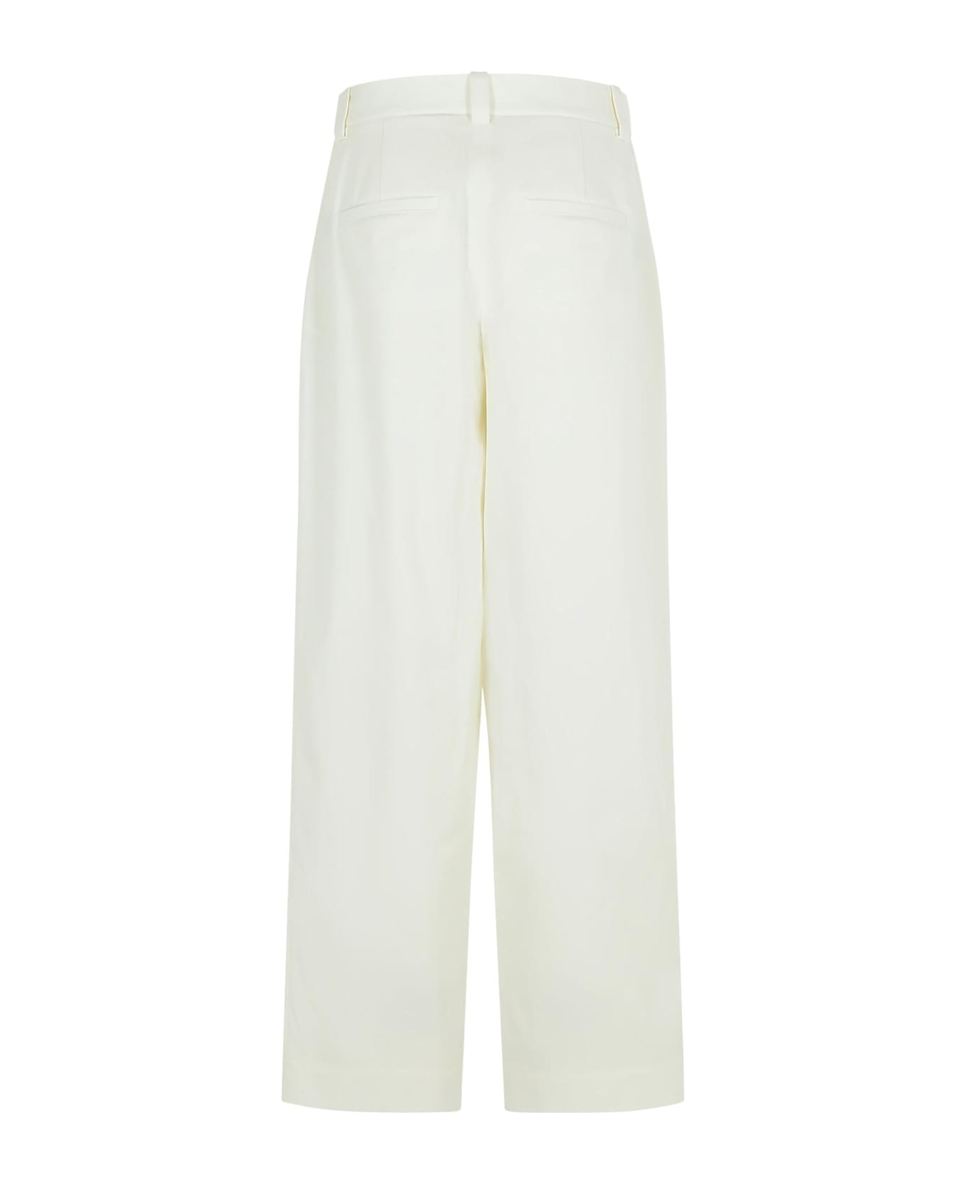 Khaite Gari
 White Cotton Pants - White