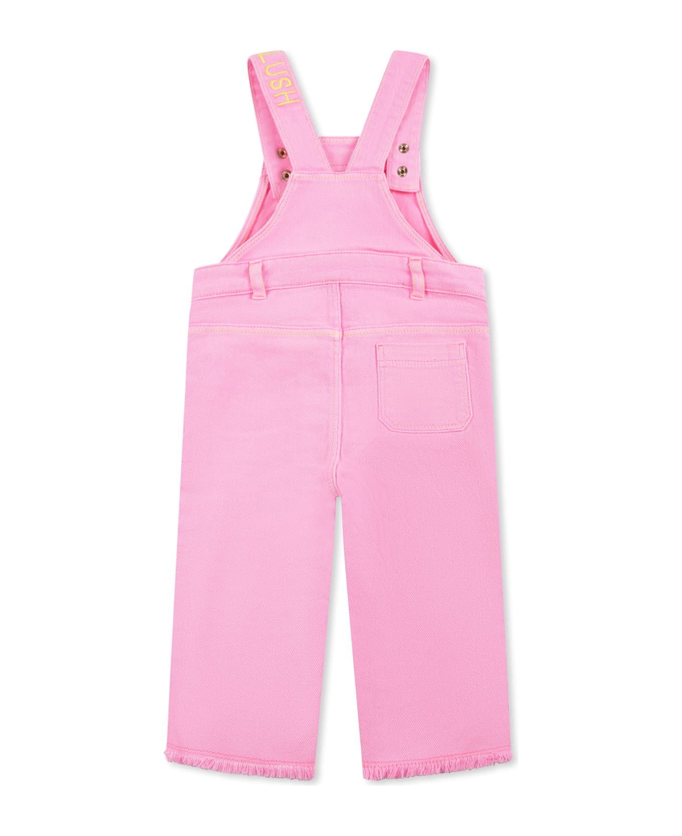 Billieblush Pink Dungarees For Baby Girl With Logo - Pink