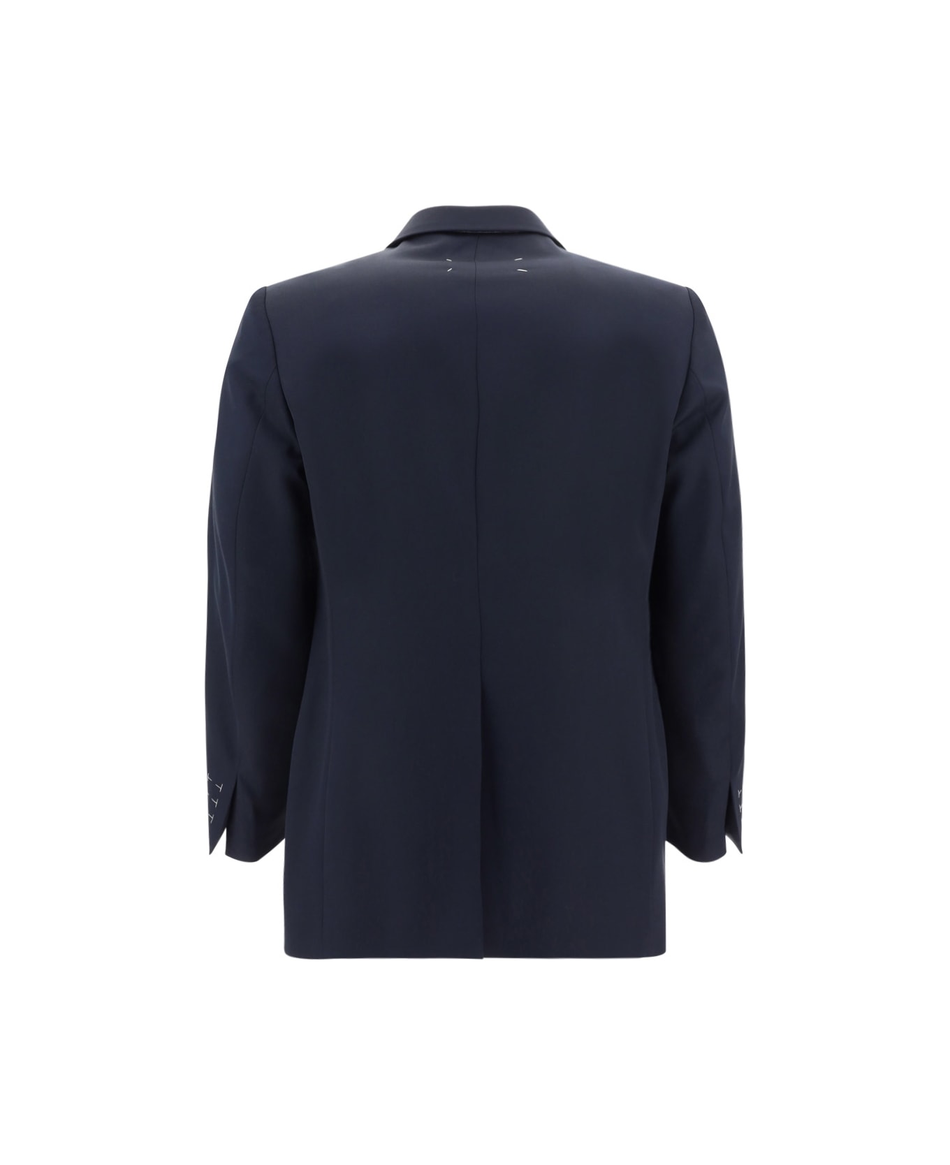 Maison Margiela Wool Gabardine Jacket - Blue