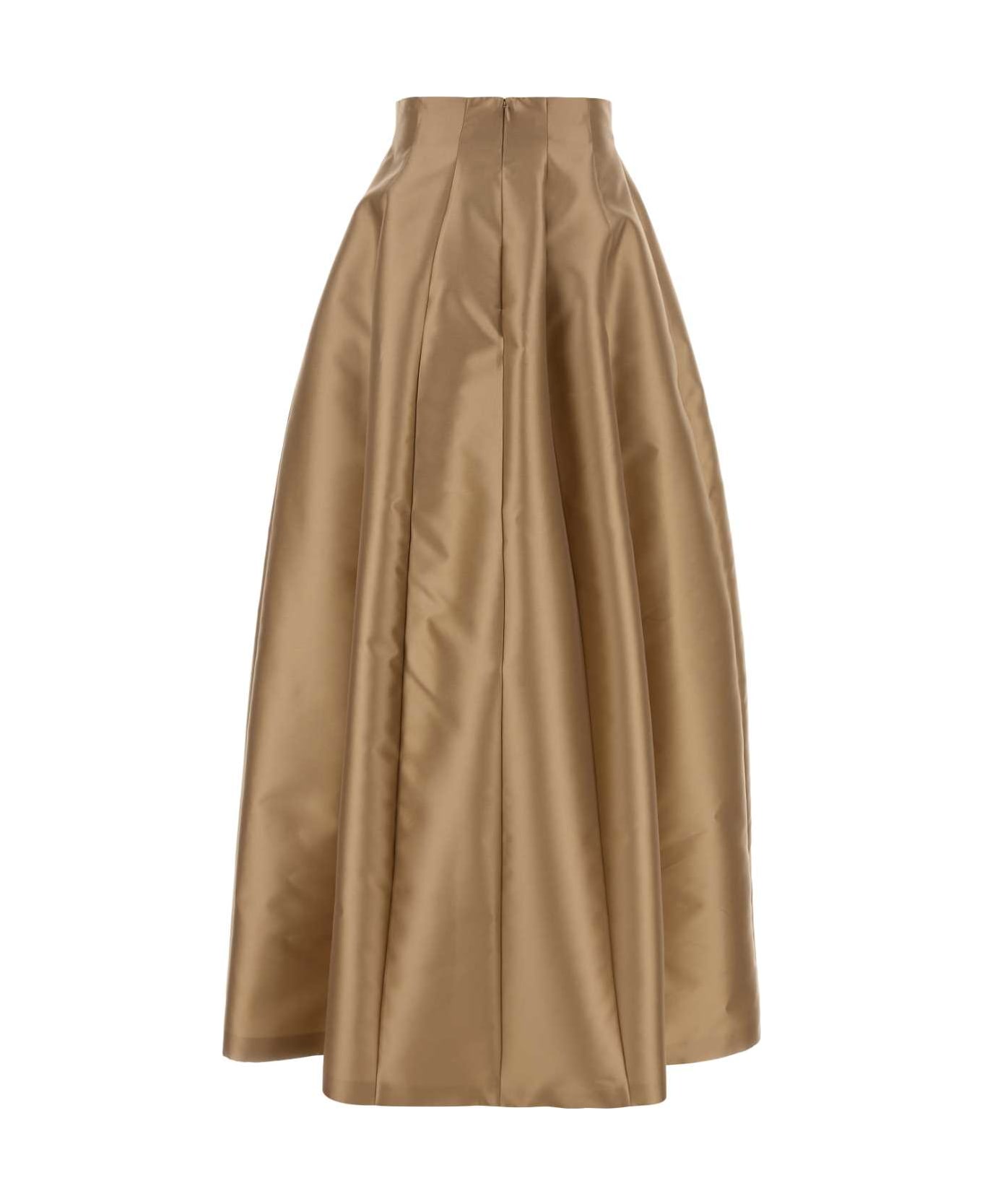 Alberta Ferretti Beige Jacquard Skirt - BEIGE