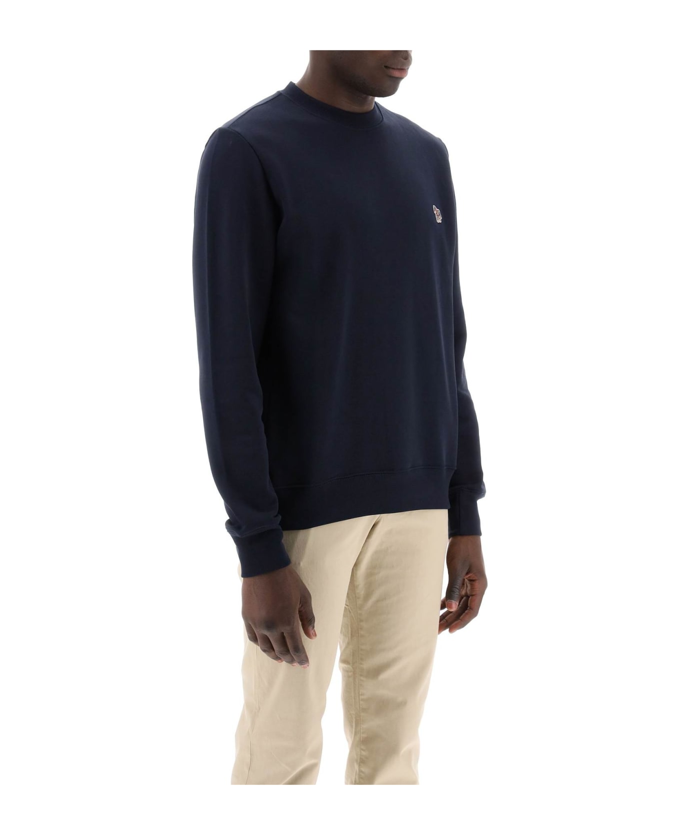 Paul Smith Zebra Logo Sweatshirt In Organic Cotton - VERY DARK NAVY (Blue) フリース