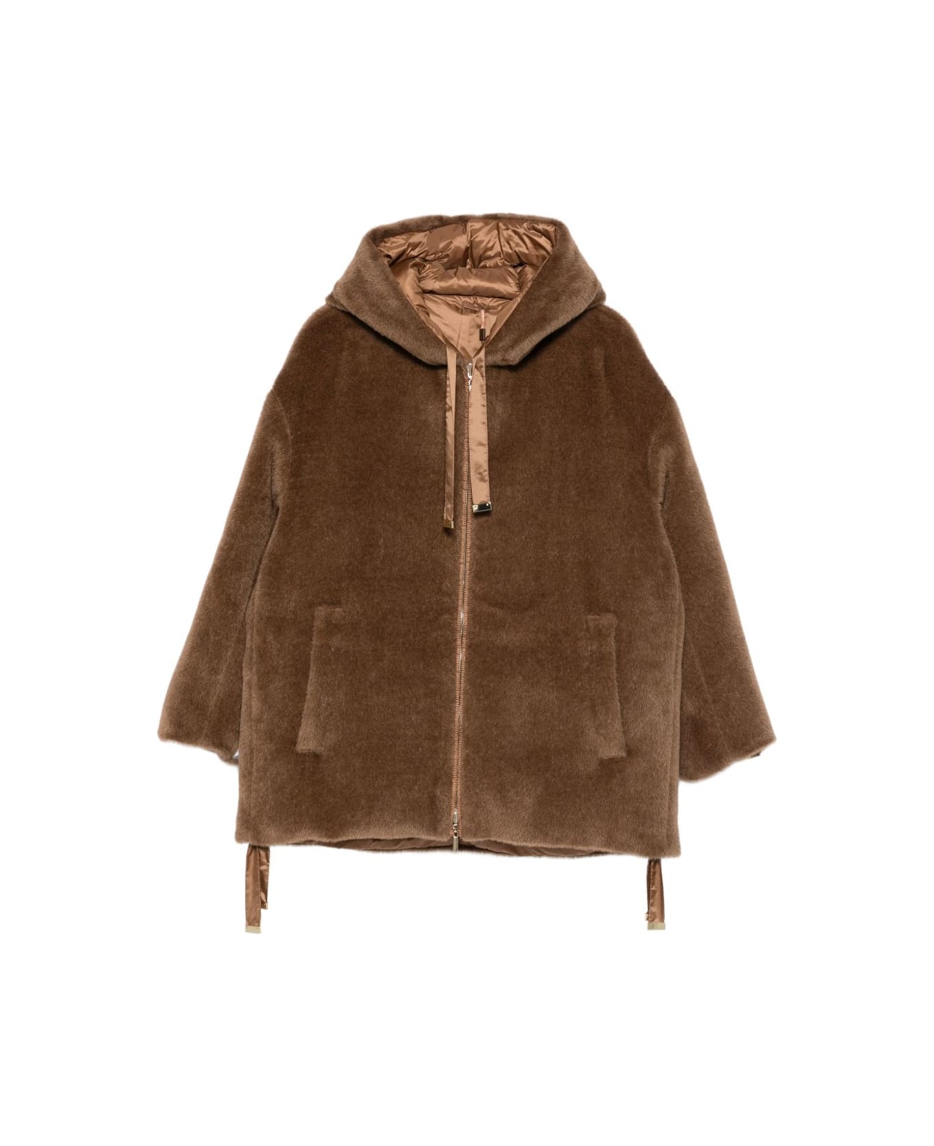 Max Mara The Cube Max Mara Olivia Hooded Coat - Beige