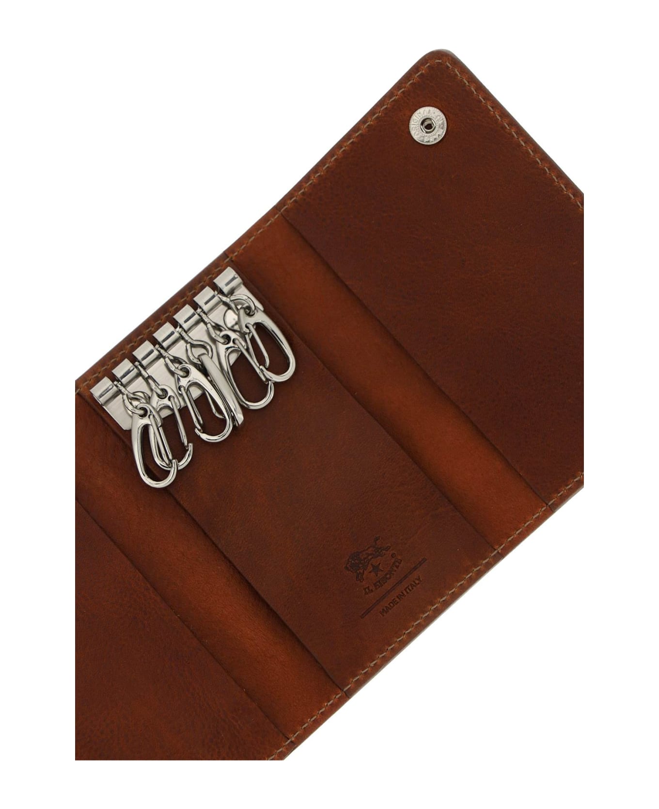 Il Bisonte Leather Keyholder - SEPPIA (Brown)