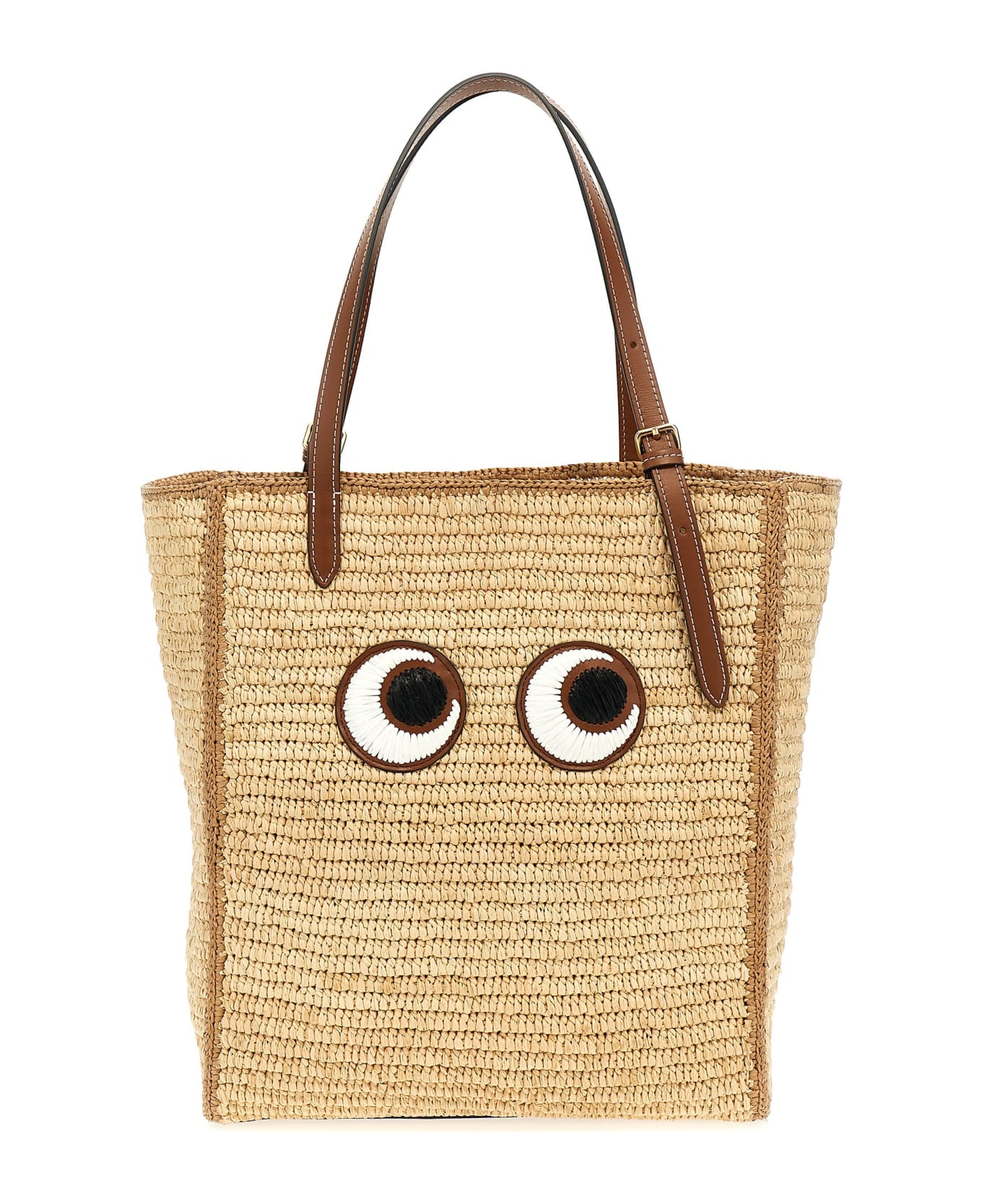 Anya Hindmarch 'eyes N/s' Shopping Bag - Beige