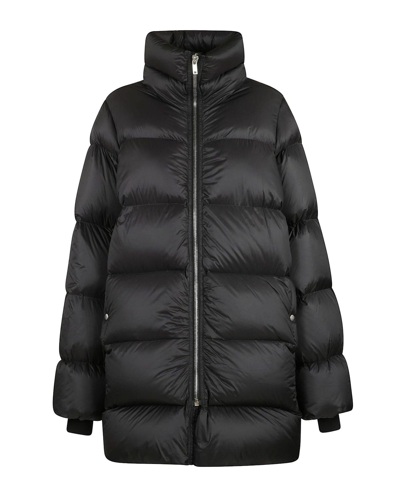 Rick Owens Zipped Padded Coat - Black