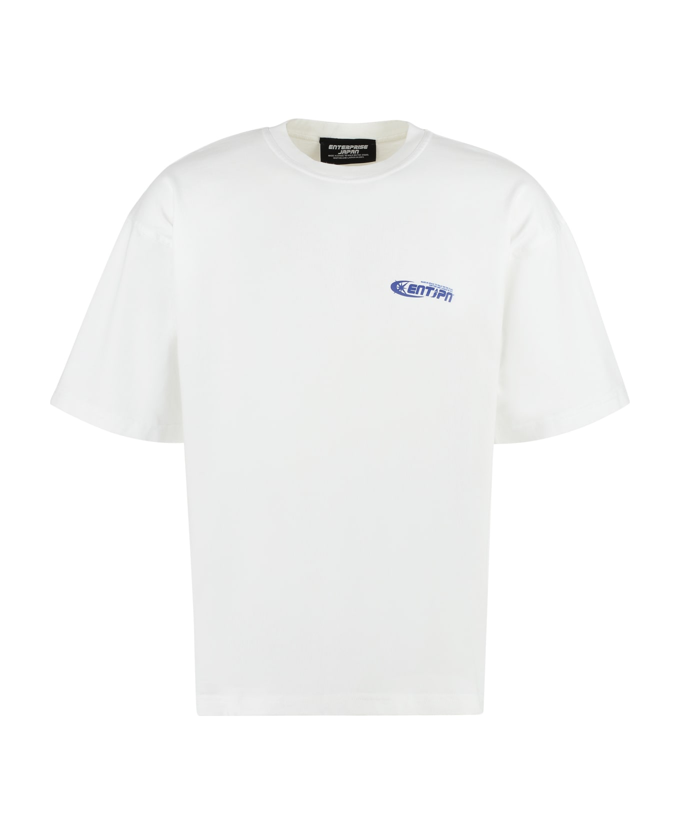 Enterprise Japan Ss Eyes Cotton Crew-neck T-shirt - White シャツ