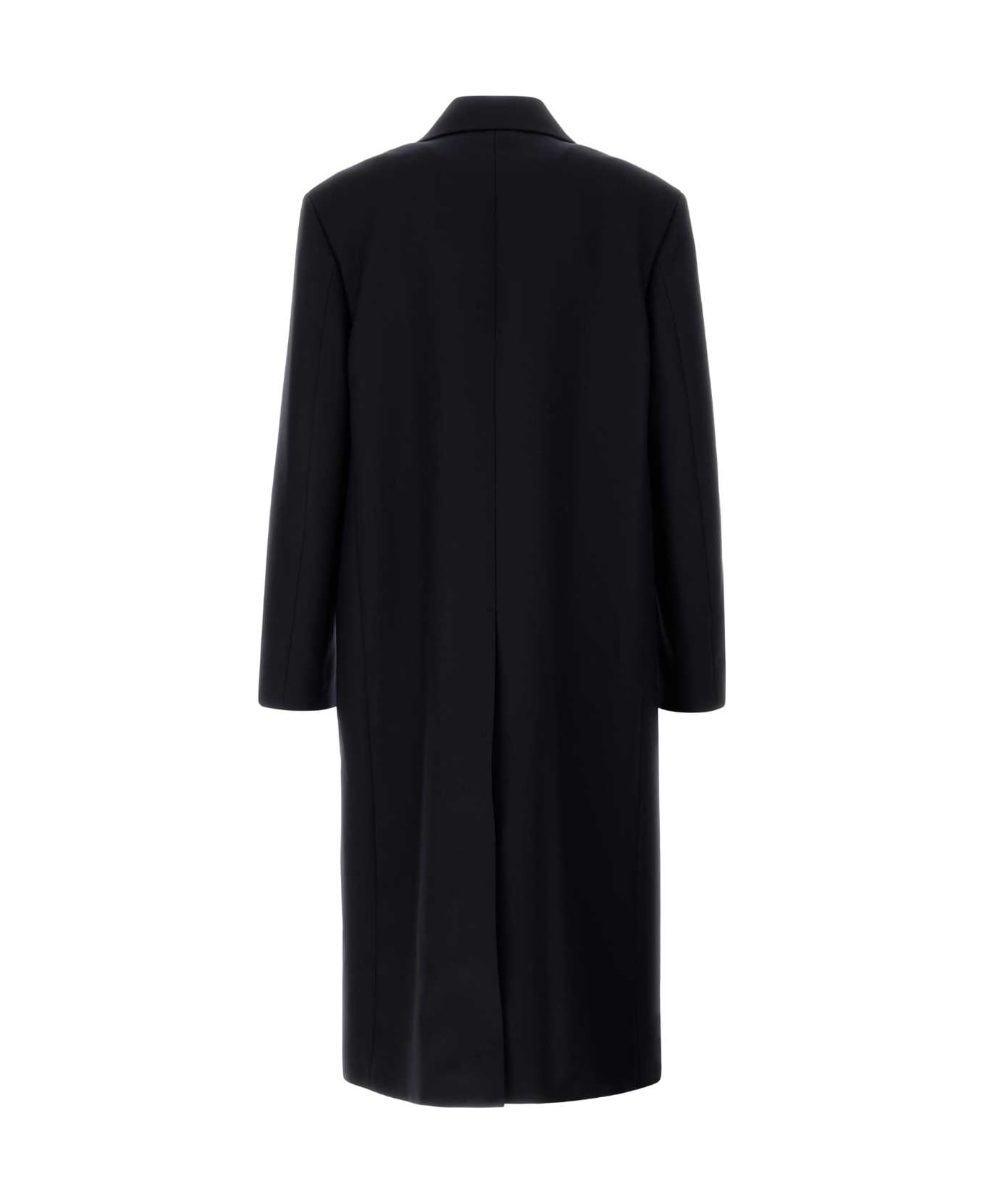 Jil Sander Midnight Blue Wool Coat - NAVY