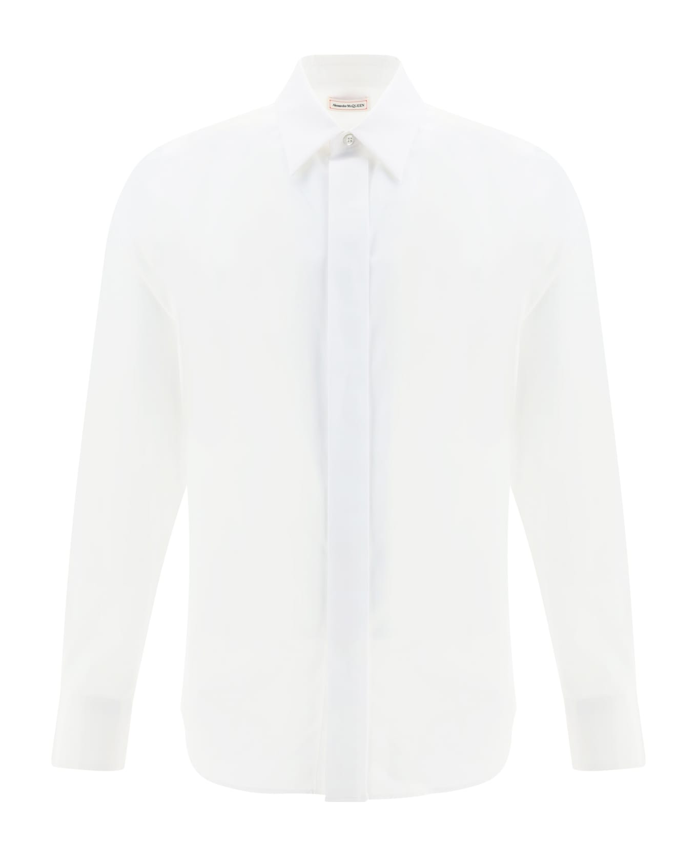 Alexander McQueen Folded Placket Shirt - White