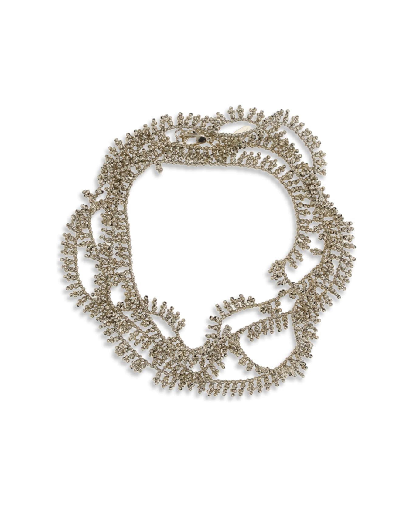 Brunello Cucinelli Silver Knotted Bracelet