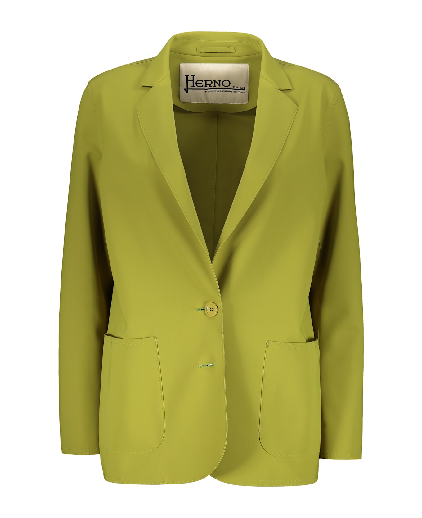 Herno Single-breasted Two-button Blazer - green