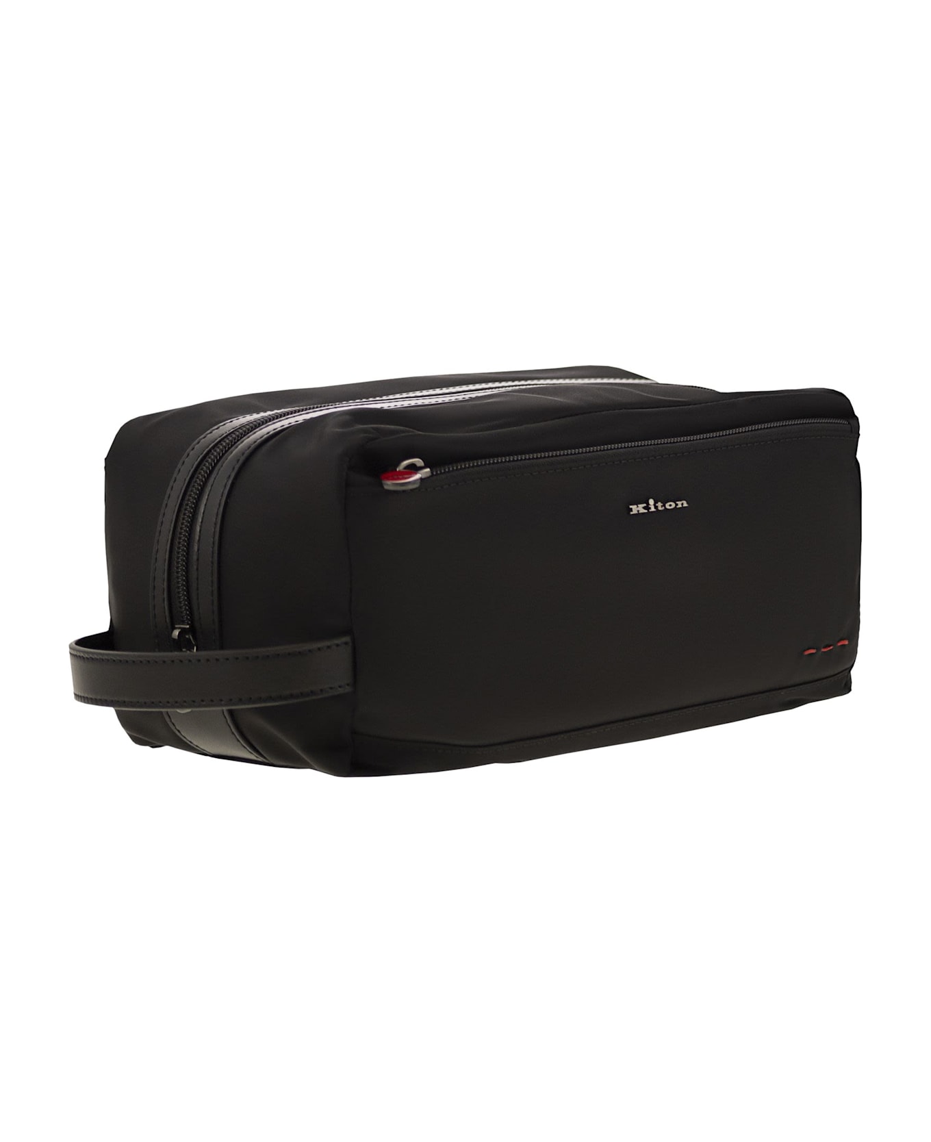 Kiton Beauty Case In Nylon - Black