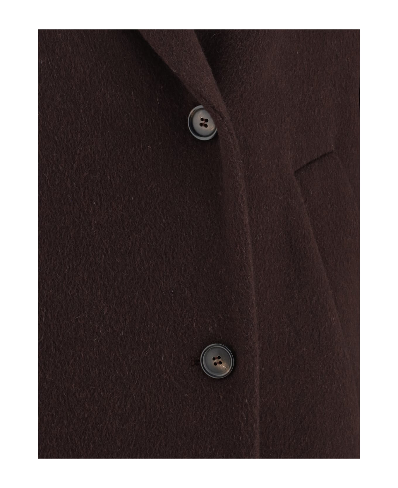 Brunello Cucinelli Long Cashmere Coat - Bordeaux