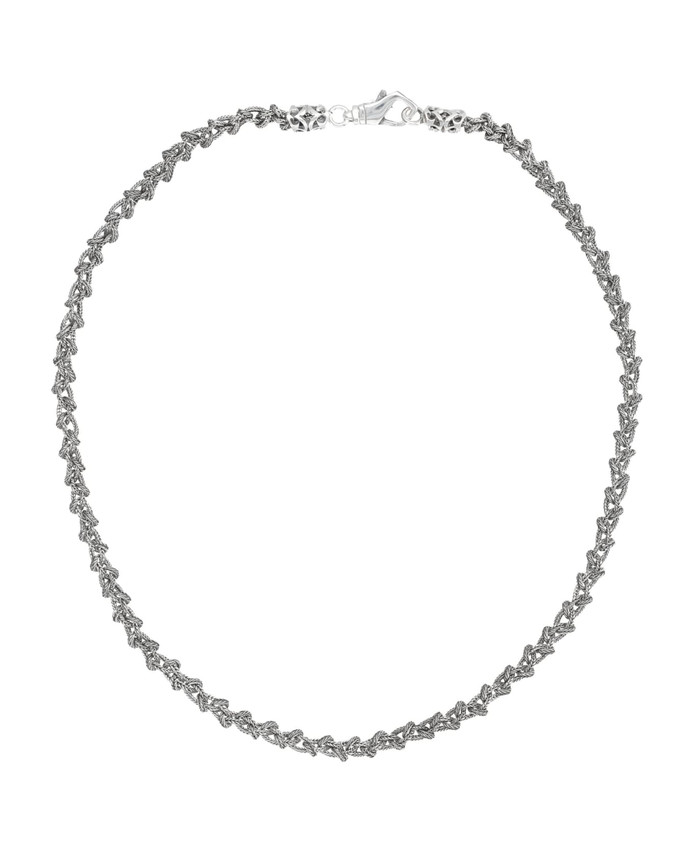 Emanuele Bicocchi Small New Rope Knot Necklace - SILVER