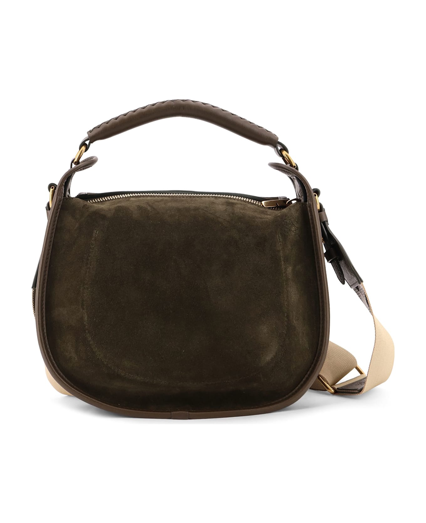 Burberry Messenger B Clip Suede Crossbody Bag - WEALD