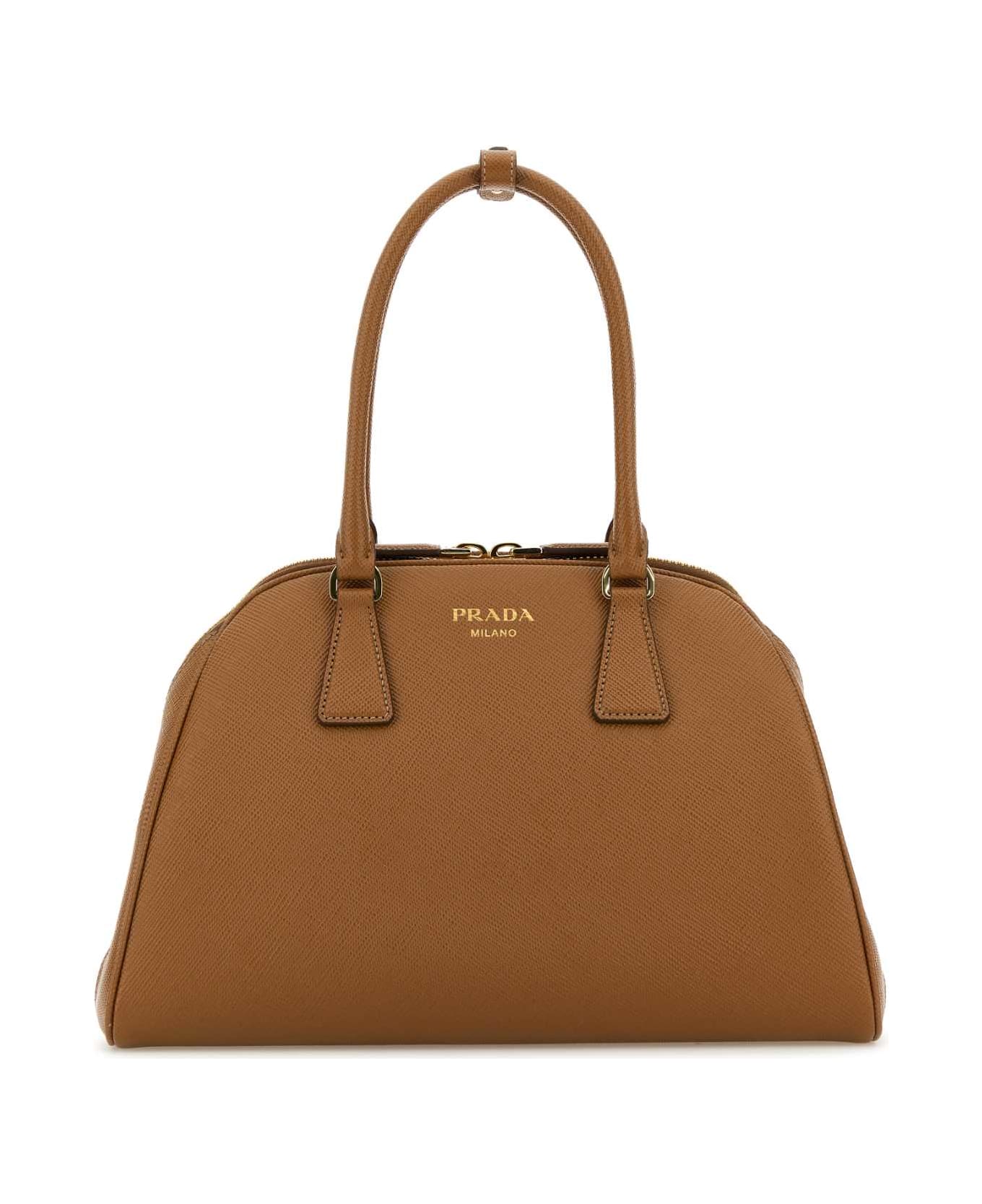 Prada Shopping Shoulder Bag - CARAMEL 0