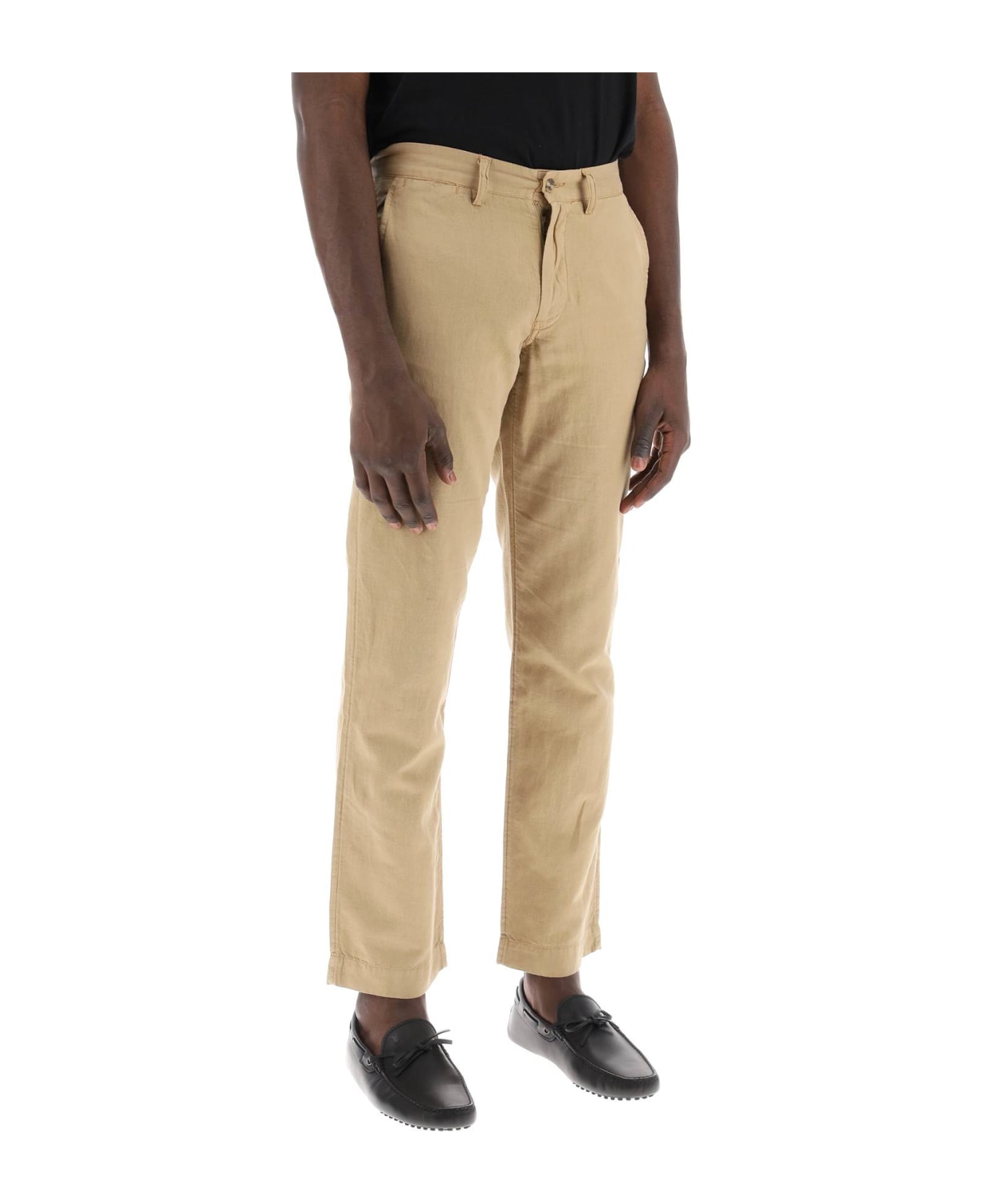 Polo Ralph Lauren Linen And Cotton Blend Pants For - CAFE TAN (Beige)