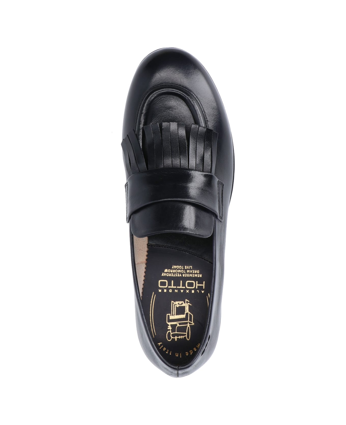 Alexander Hotto Fringed Detail Loafers - Black  