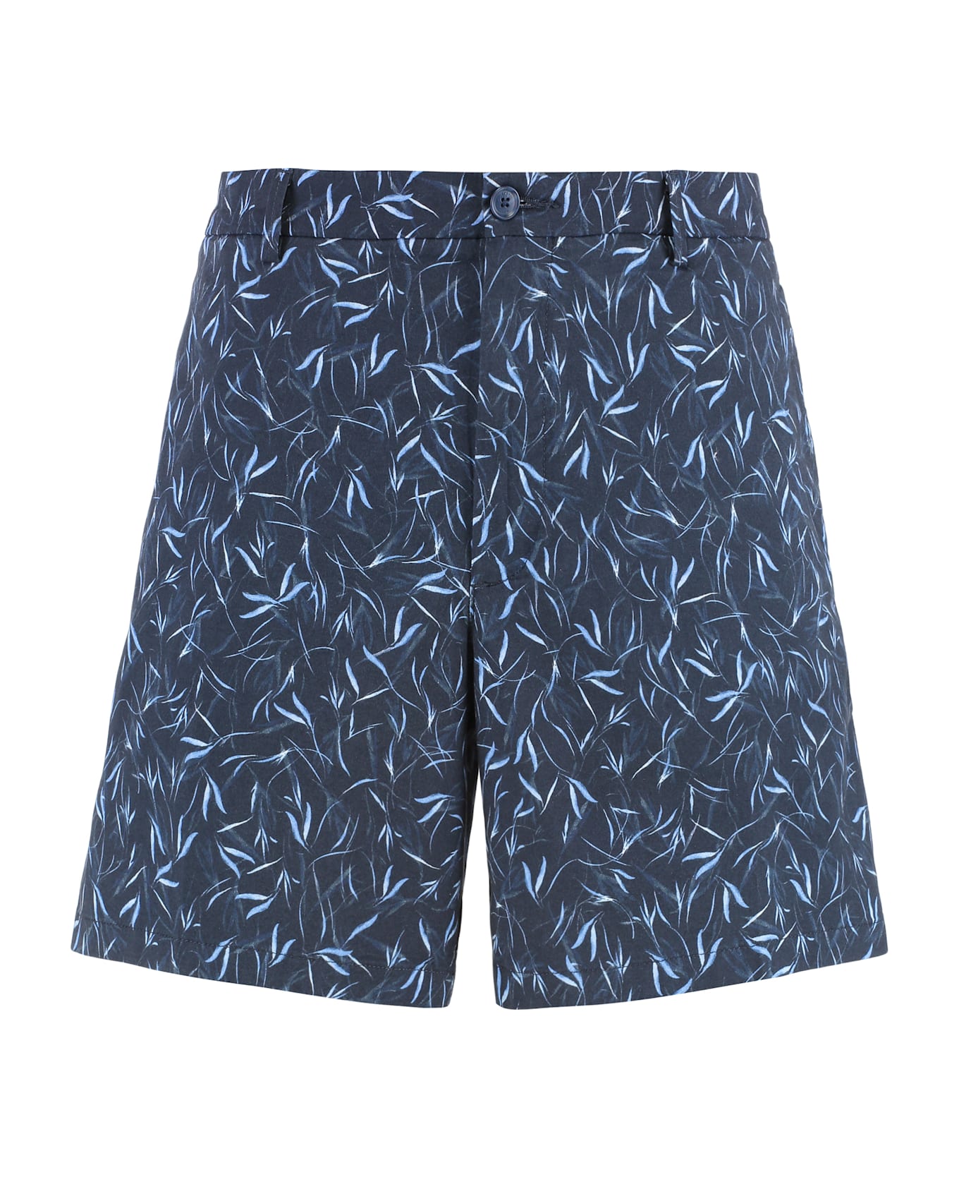 Hugo Boss Cotton Bermuda Shorts - blue