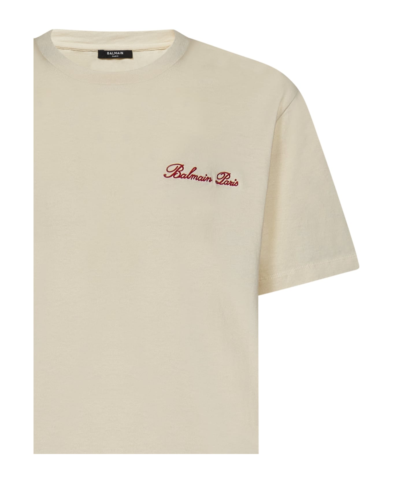 Balmain Paris  Iconic Western T-shirt - Beige