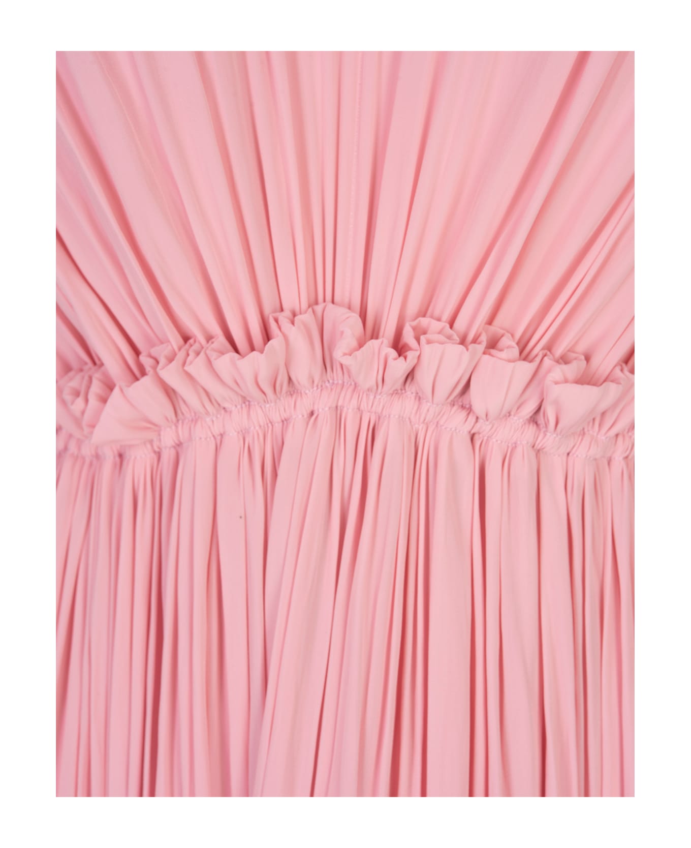 Lanvin Pink Long Dress With Ruffles - Pink