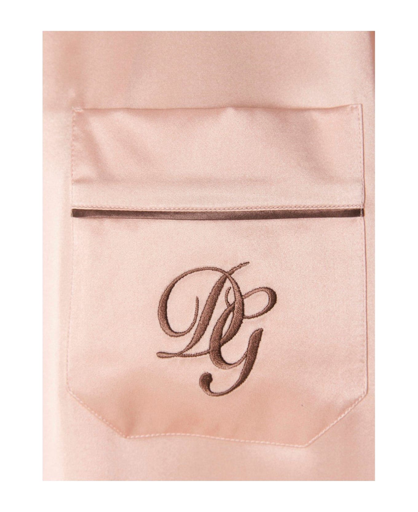 Dolce & Gabbana Short-sleeved Pyjama Shirt - Pink