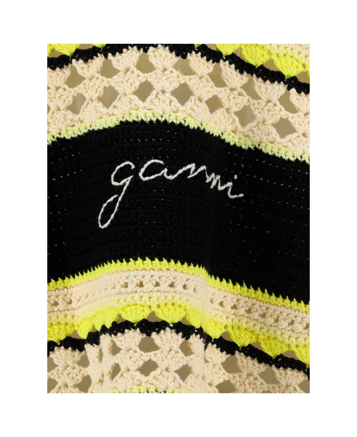 Ganni Crochet Slip Dress - Golden Kiwi