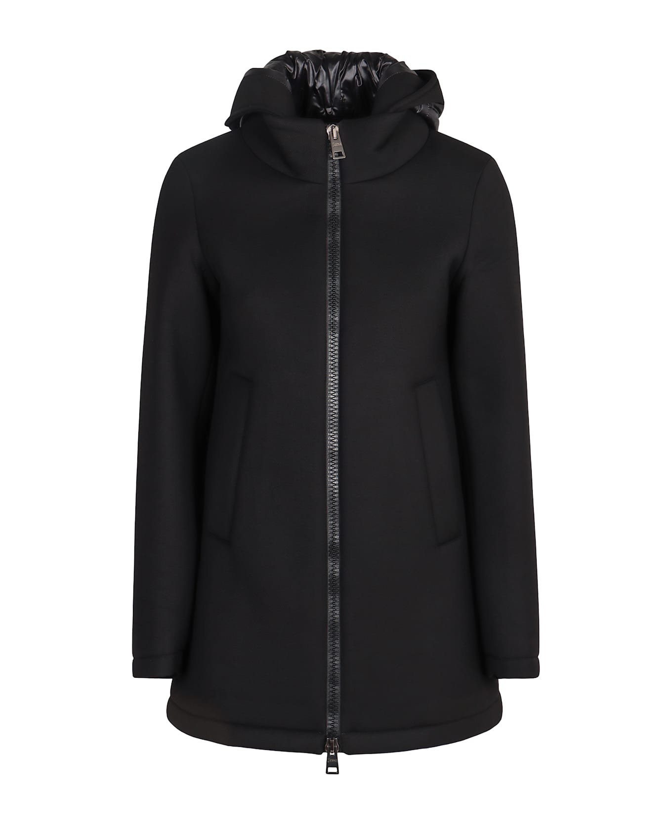 Herno Padded Nylon Parka - black