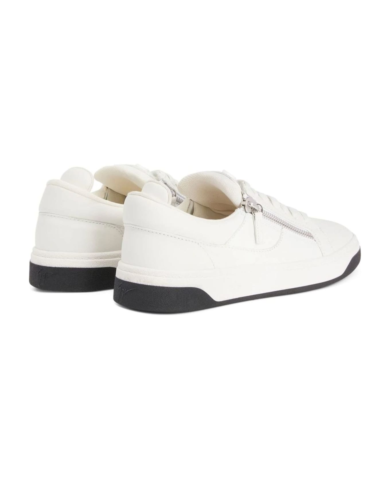 Giuseppe Zanotti White Leather Sneaker - White