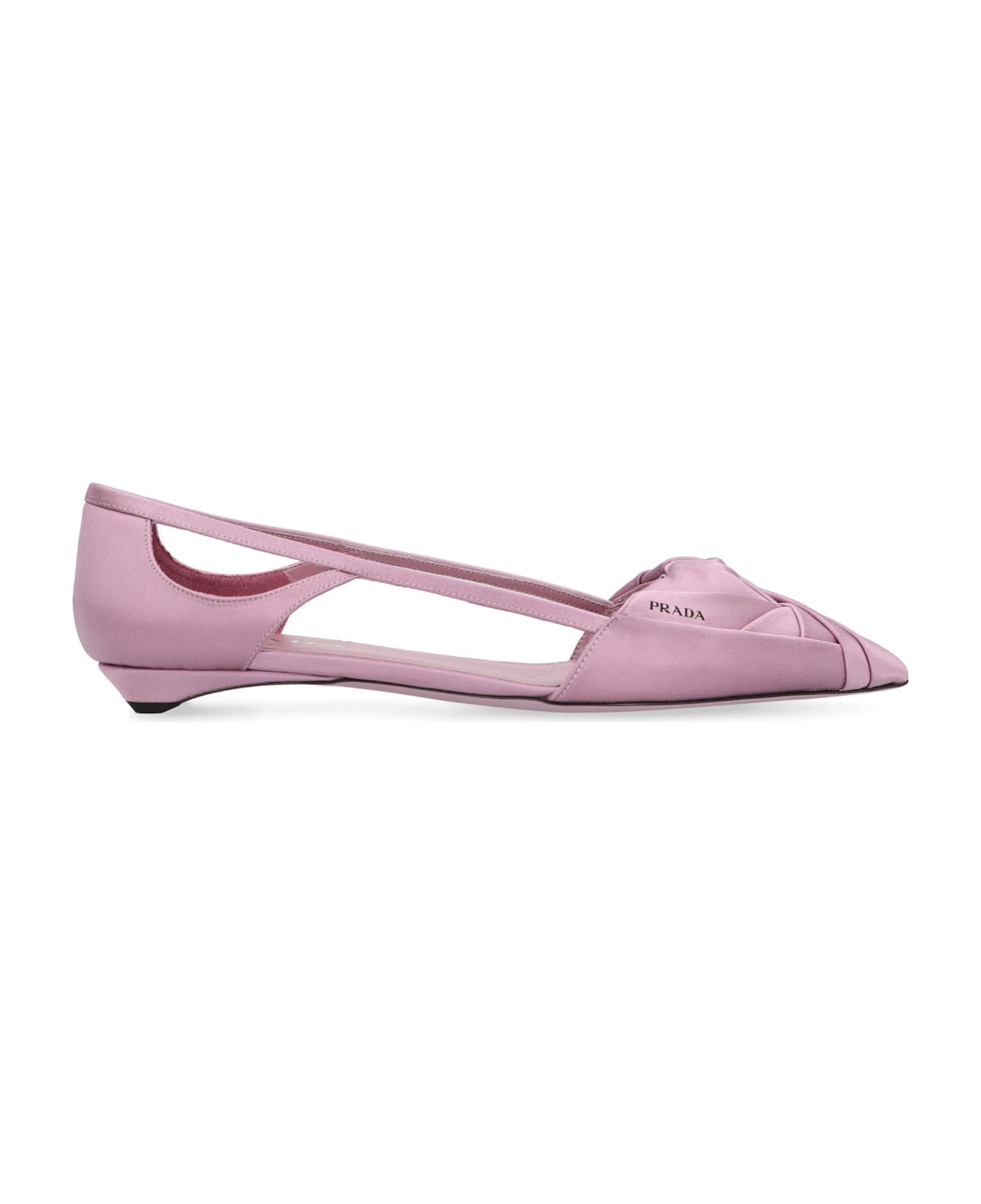 Prada Satin Ballet Flats - Pink