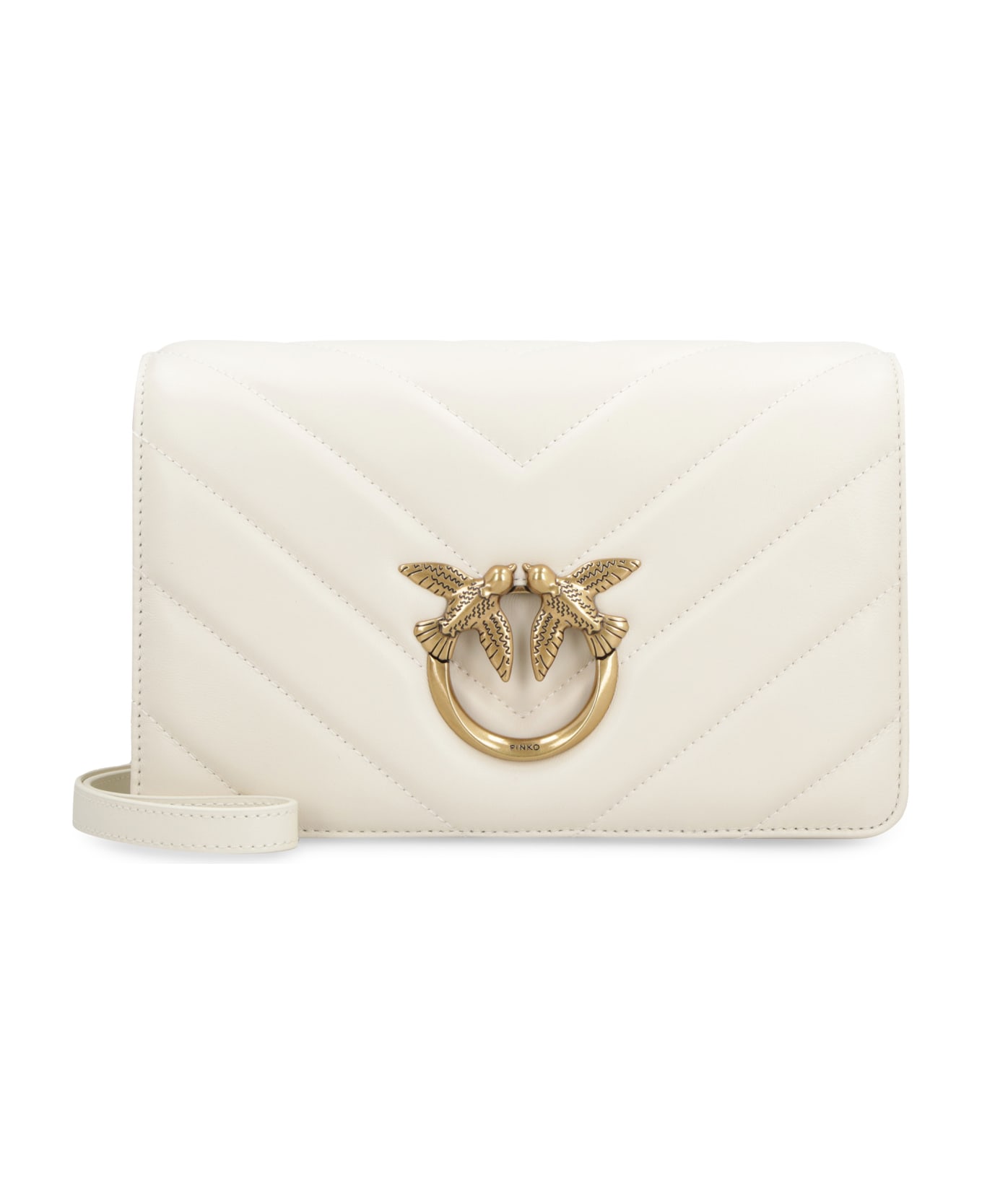 Pinko Classic Love Bag Click Shoulder Bag - White